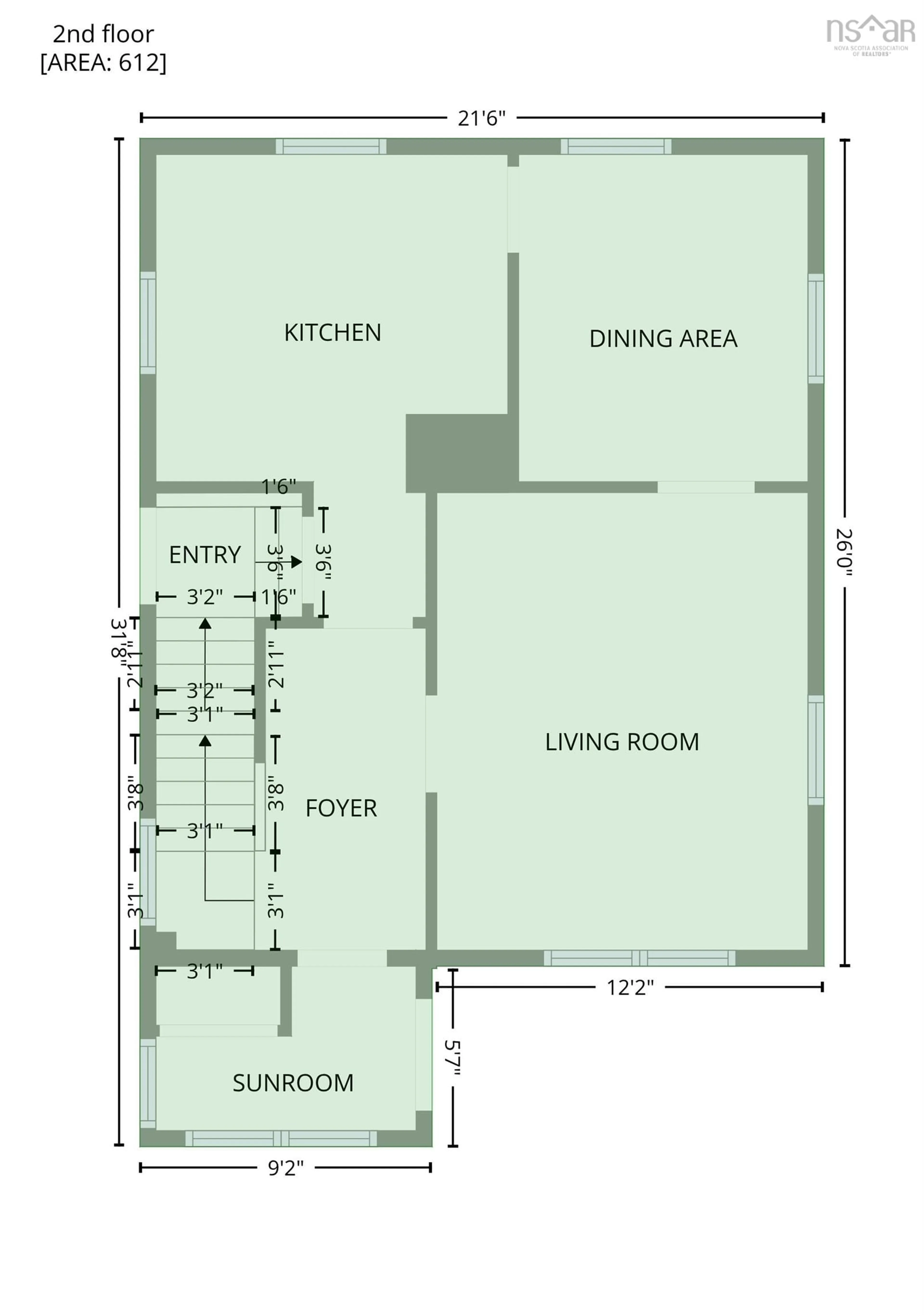 Floor plan for 308 St. Peters Rd, Sydney Nova Scotia B1P 4R1