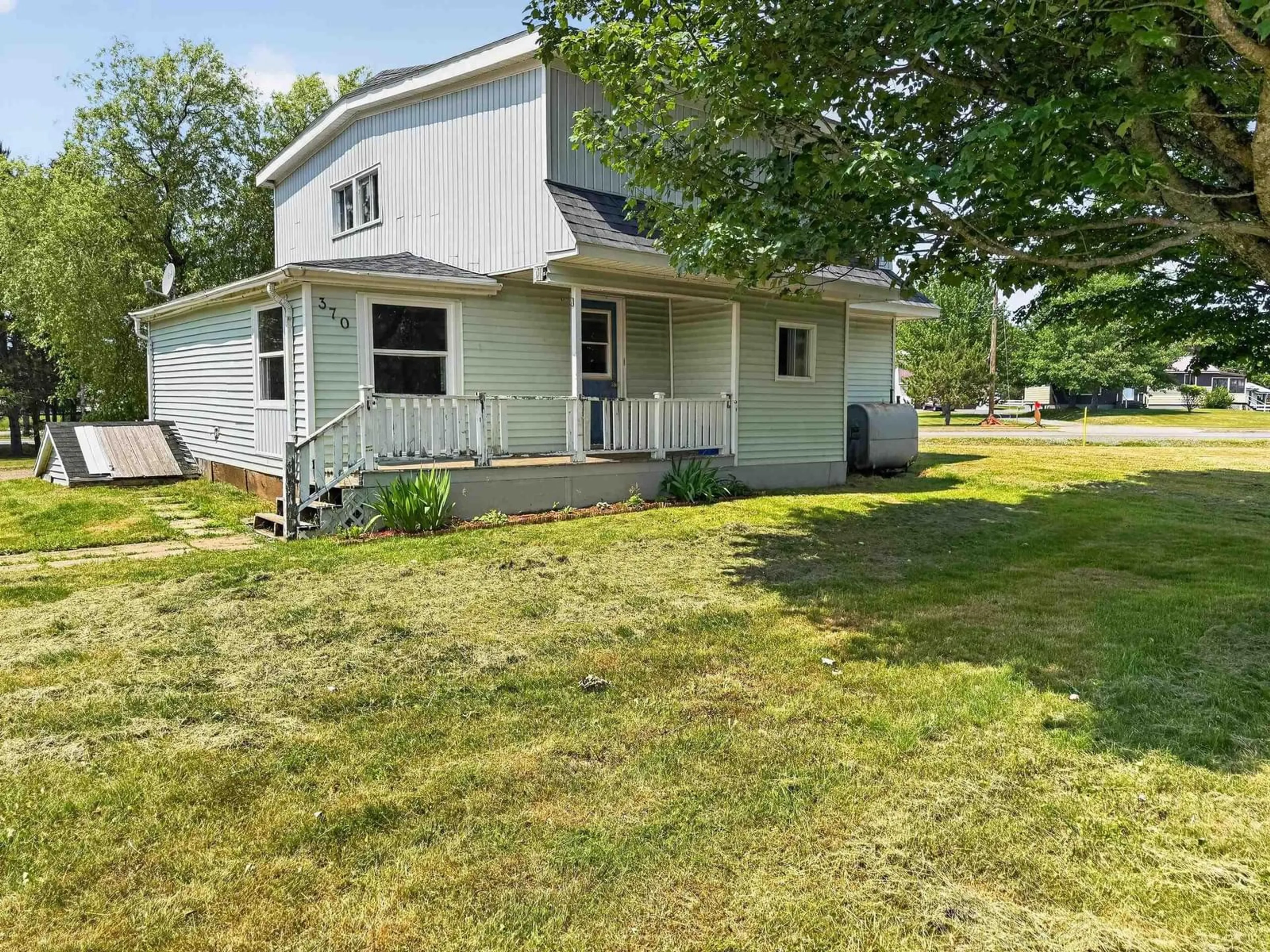 A pic from outside/outdoor area/front of a property/back of a property/a pic from drone, unknown for 370 Salmon River Rd, Salmon River Nova Scotia B6L 4E4