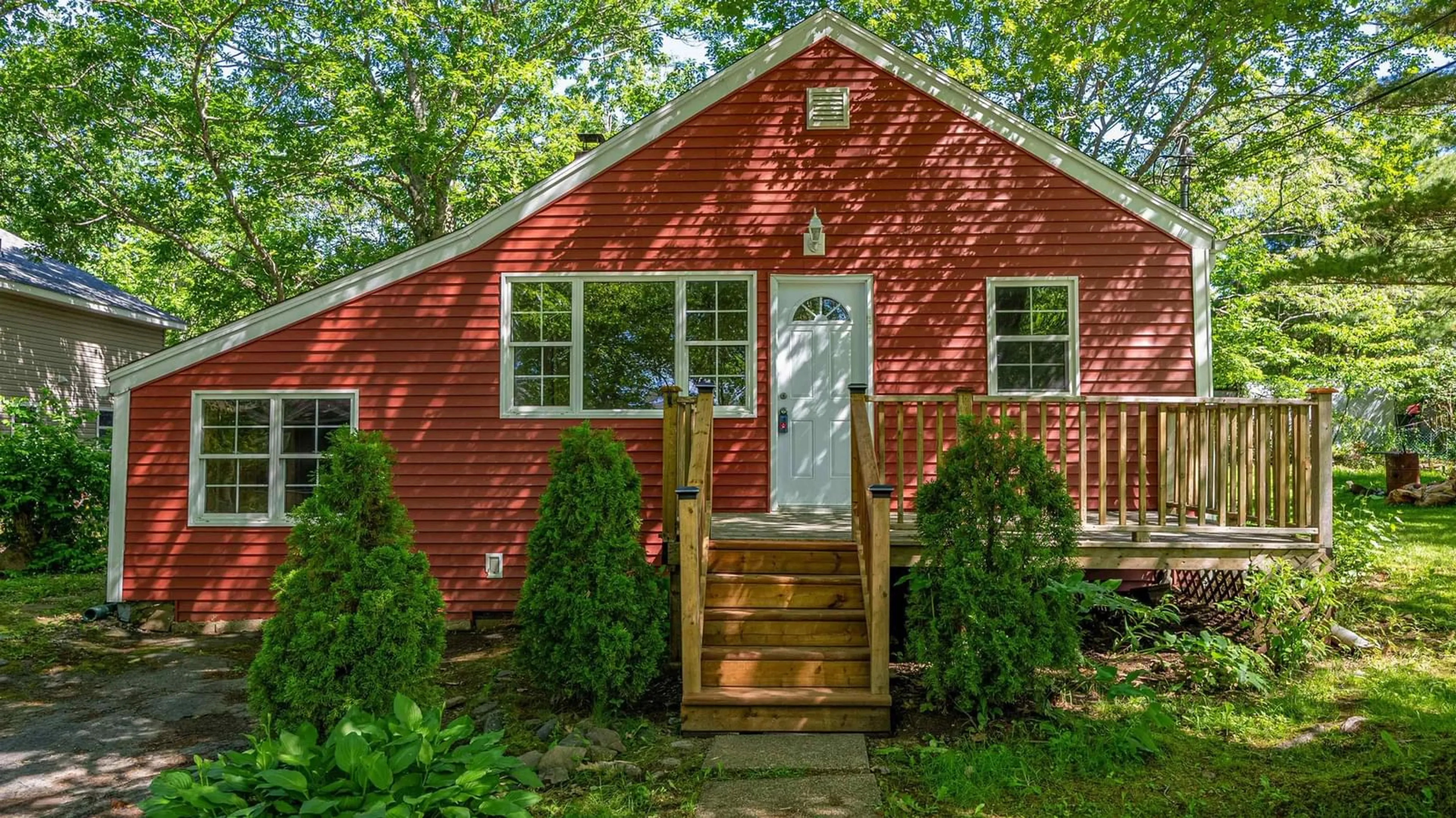 Home with vinyl exterior material, street for 16 Thompson Dr, Wellington Nova Scotia B2T 1J4