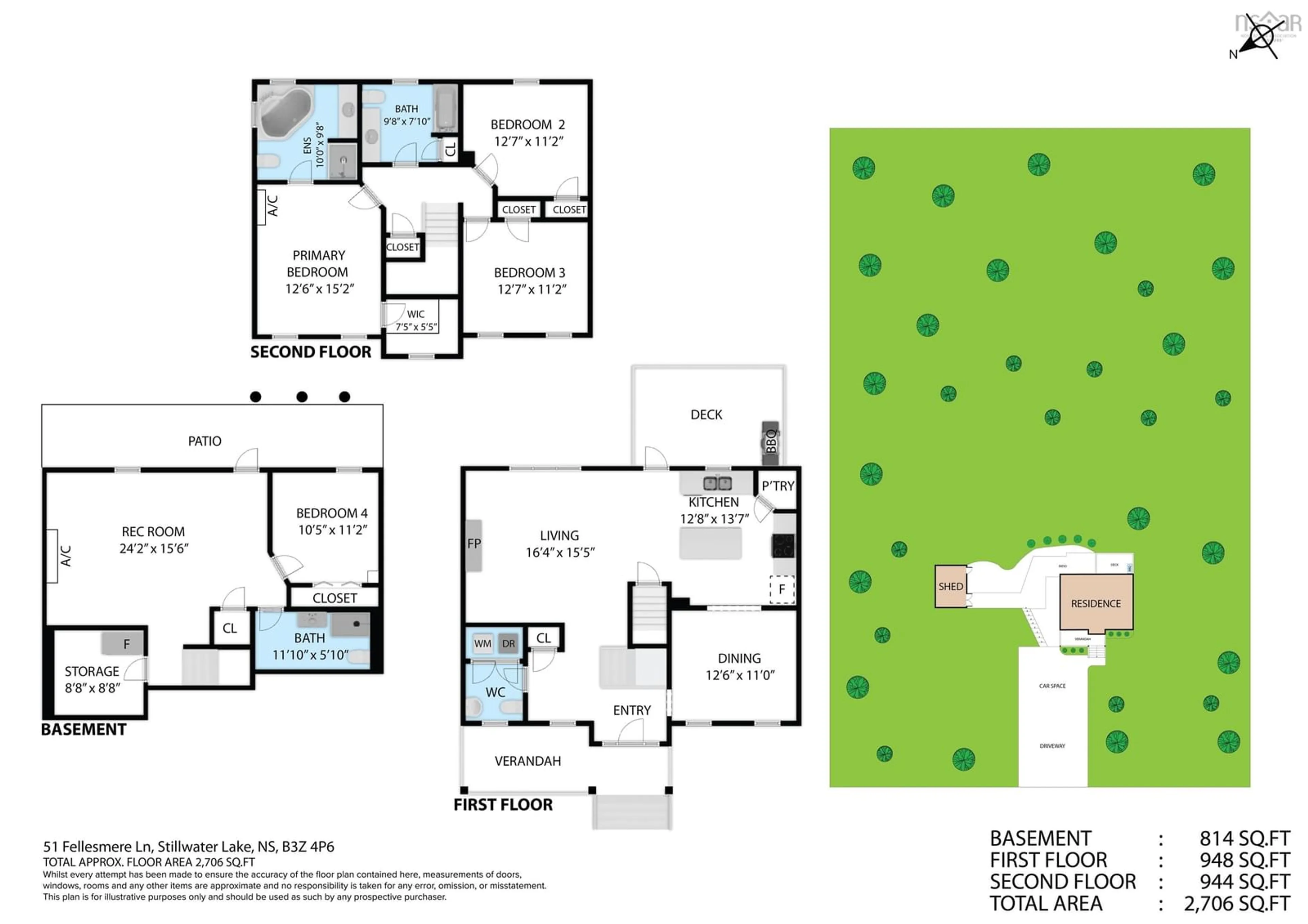 Floor plan for 51 Fellesmere Lane, Stillwater Lake Nova Scotia B3Z 4P6