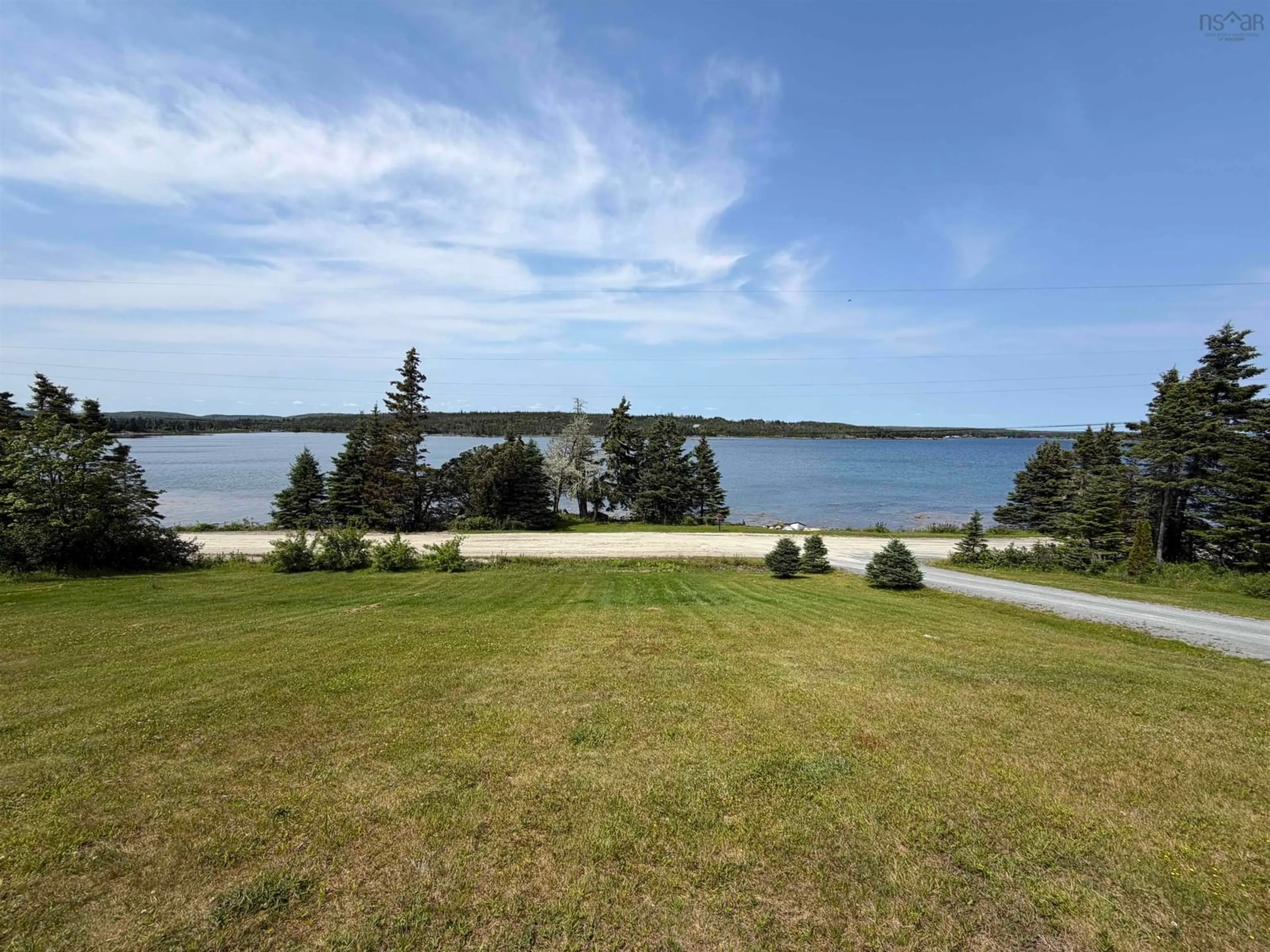 A pic from outside/outdoor area/front of a property/back of a property/a pic from drone, water/lake/river/ocean view for 50 Ocean Dr, Mushaboom Nova Scotia B0J 3H0