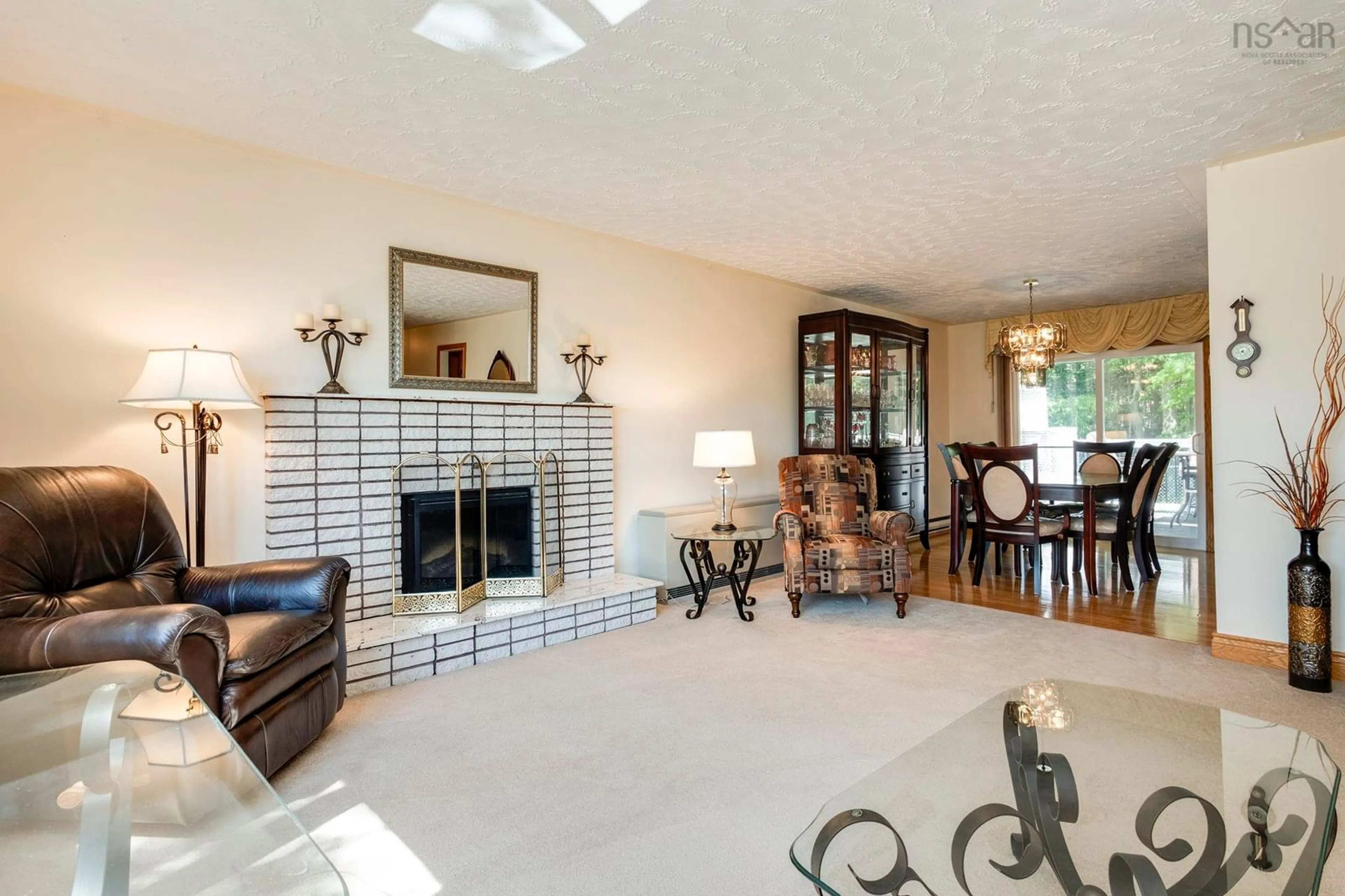 Living room with furniture, ceramic/tile floor for 49 Cartier Cres, Lower Sackville Nova Scotia B4C 3K8