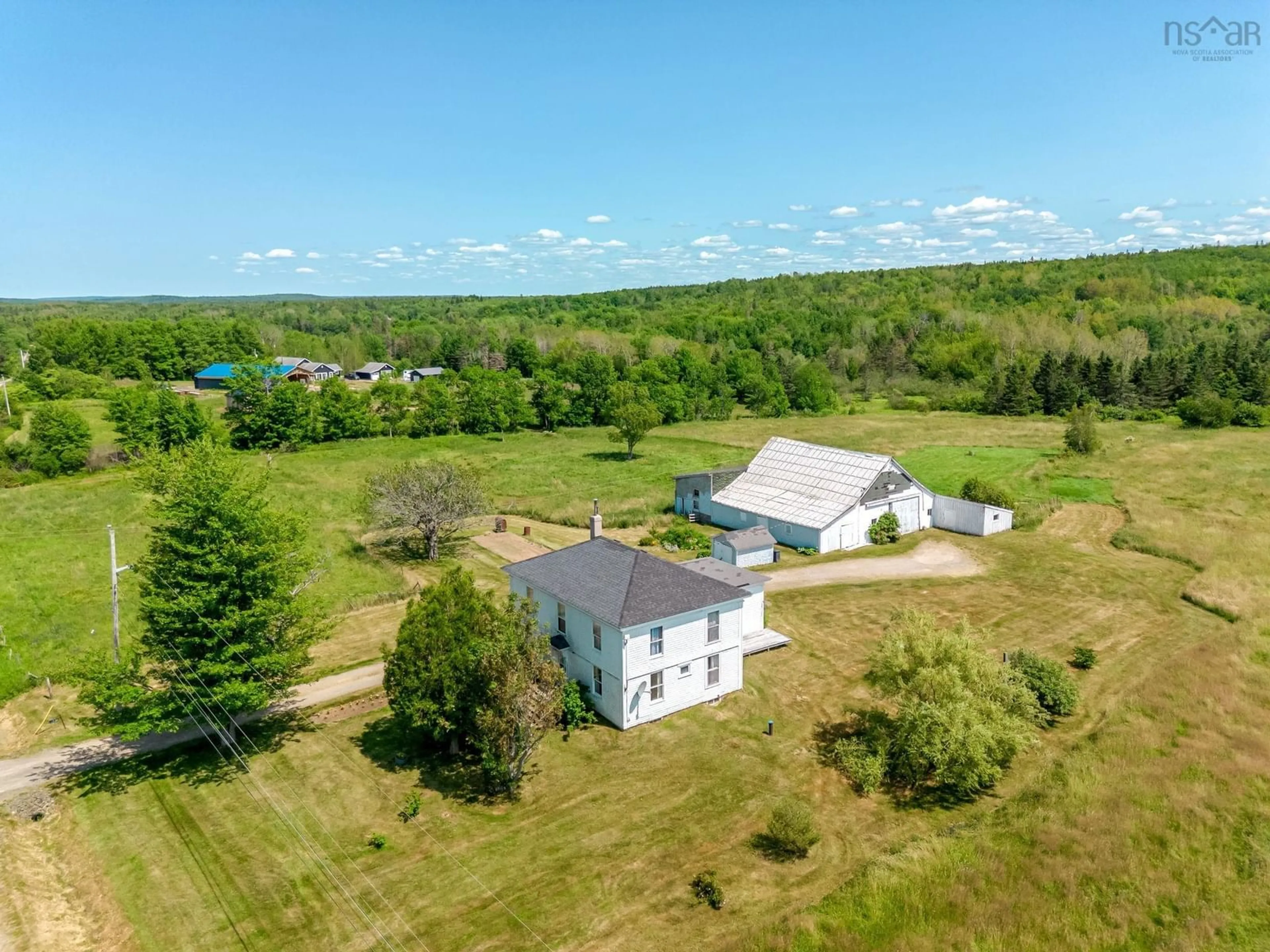 A pic from outside/outdoor area/front of a property/back of a property/a pic from drone, water/lake/river/ocean view for 1156 Inglisville Rd, Inglisville Nova Scotia B0S 1M0