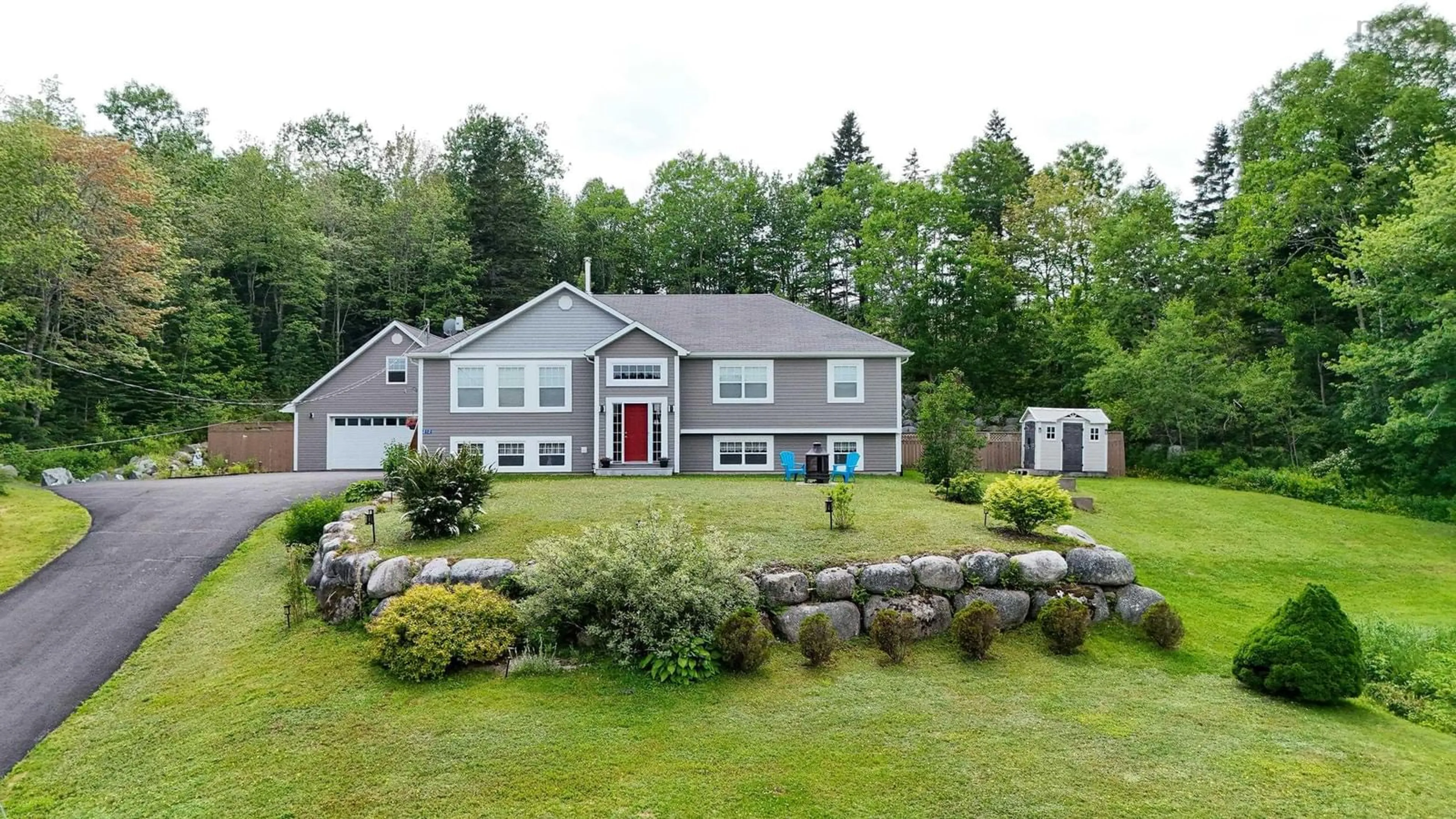 Home with vinyl exterior material, street for 212 Puddle Rd, Queensland Nova Scotia B0J 1T0