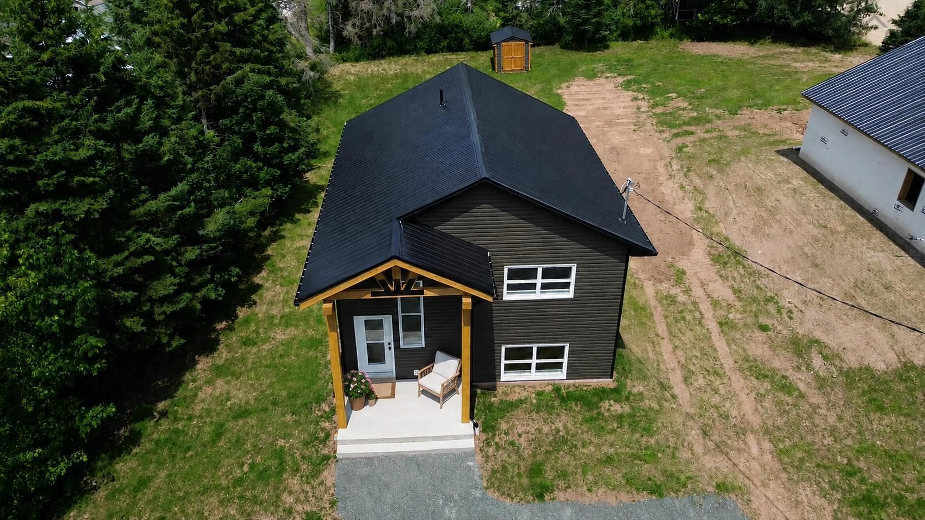 A pic from outside/outdoor area/front of a property/back of a property/a pic from drone, building for 1770 Truro Road, Hilden Nova Scotia B0N 1C0