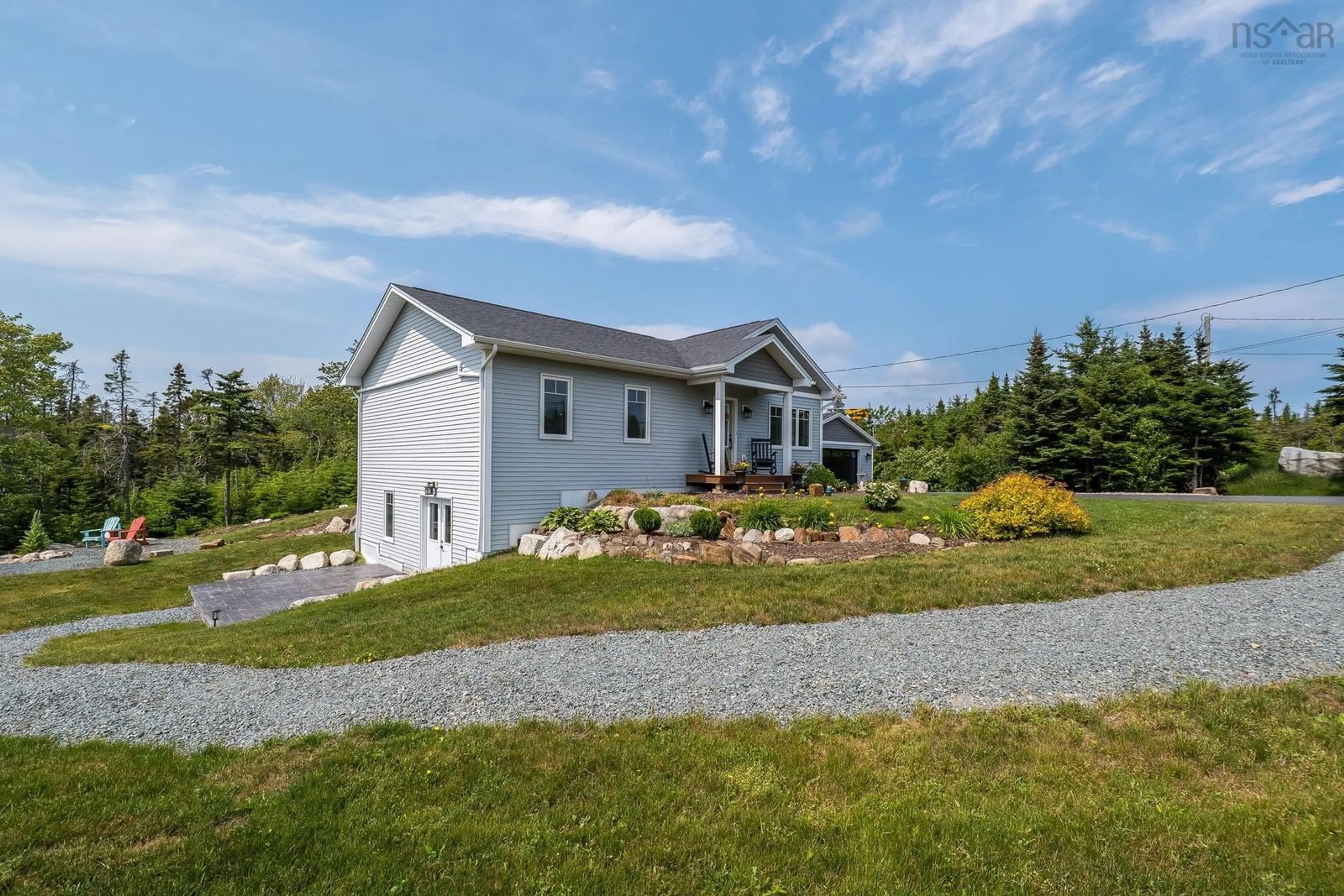 Home with vinyl exterior material, water/lake/river/ocean view for 1241 Ketch Harbour Rd, Ketch Harbour Nova Scotia B3V 0B5
