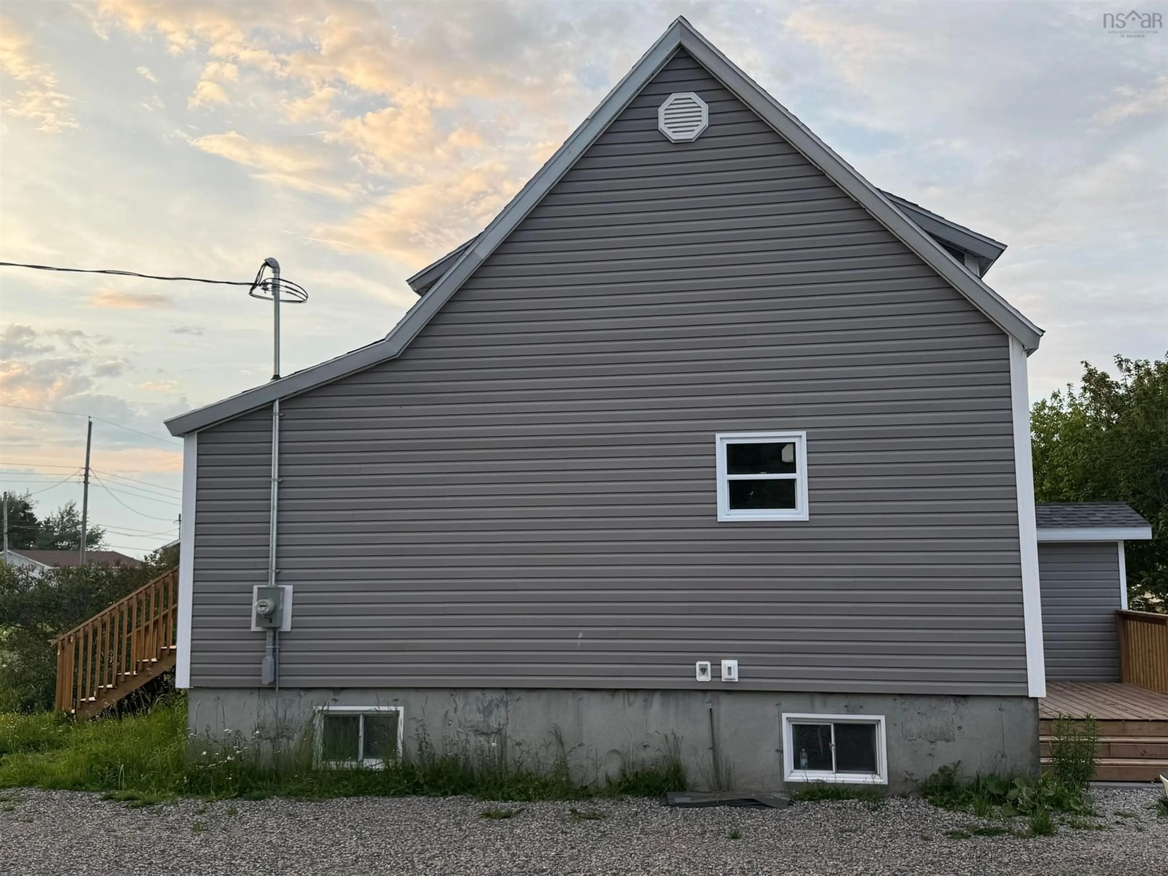 Home with vinyl exterior material, building for 726 St. Joseph St, New Waterford Nova Scotia B1H 4G6