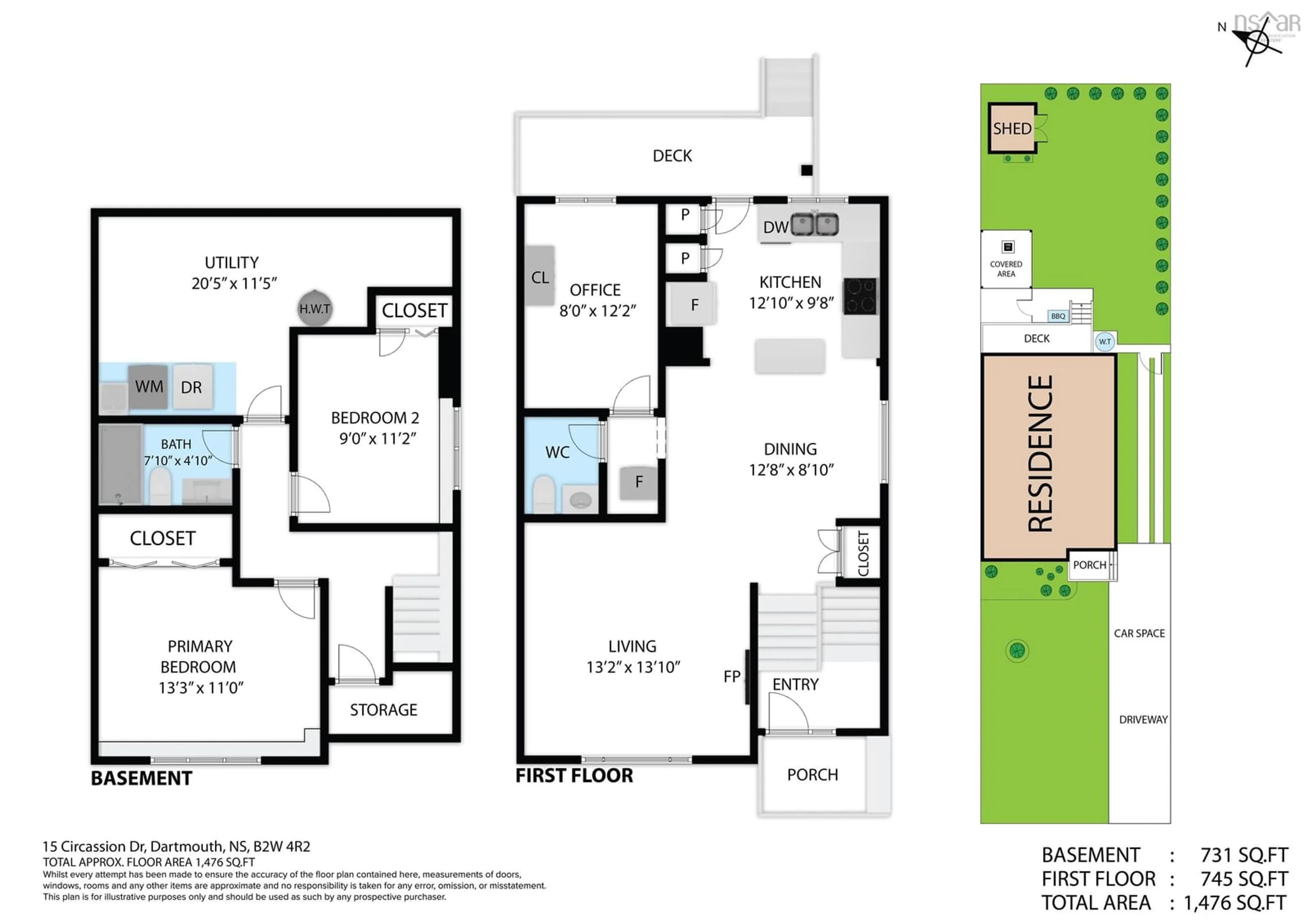 Floor plan for 15 Circassion Dr, Dartmouth Nova Scotia B2W 4R2