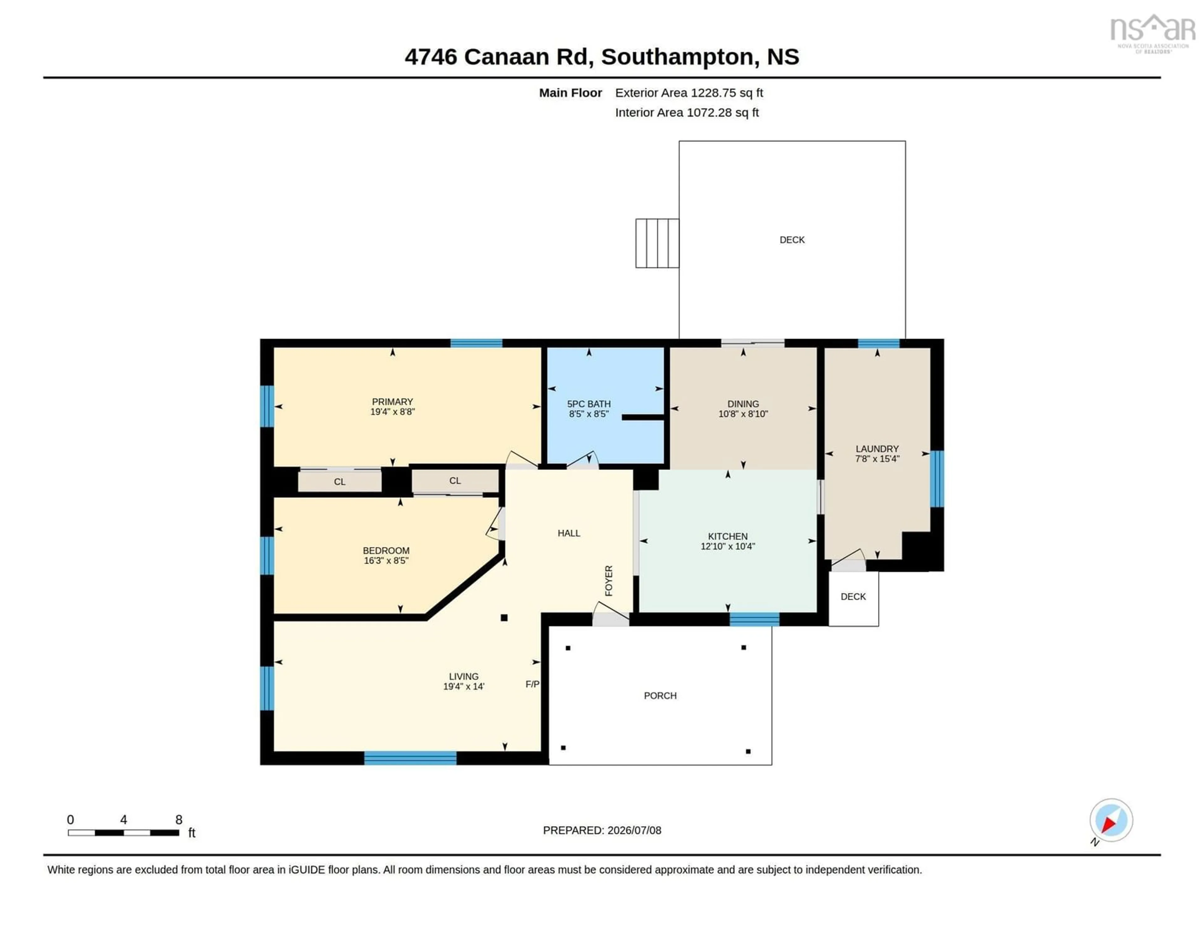 Floor plan for 4746 Canaan Rd, Southampton Nova Scotia B0M 1W0