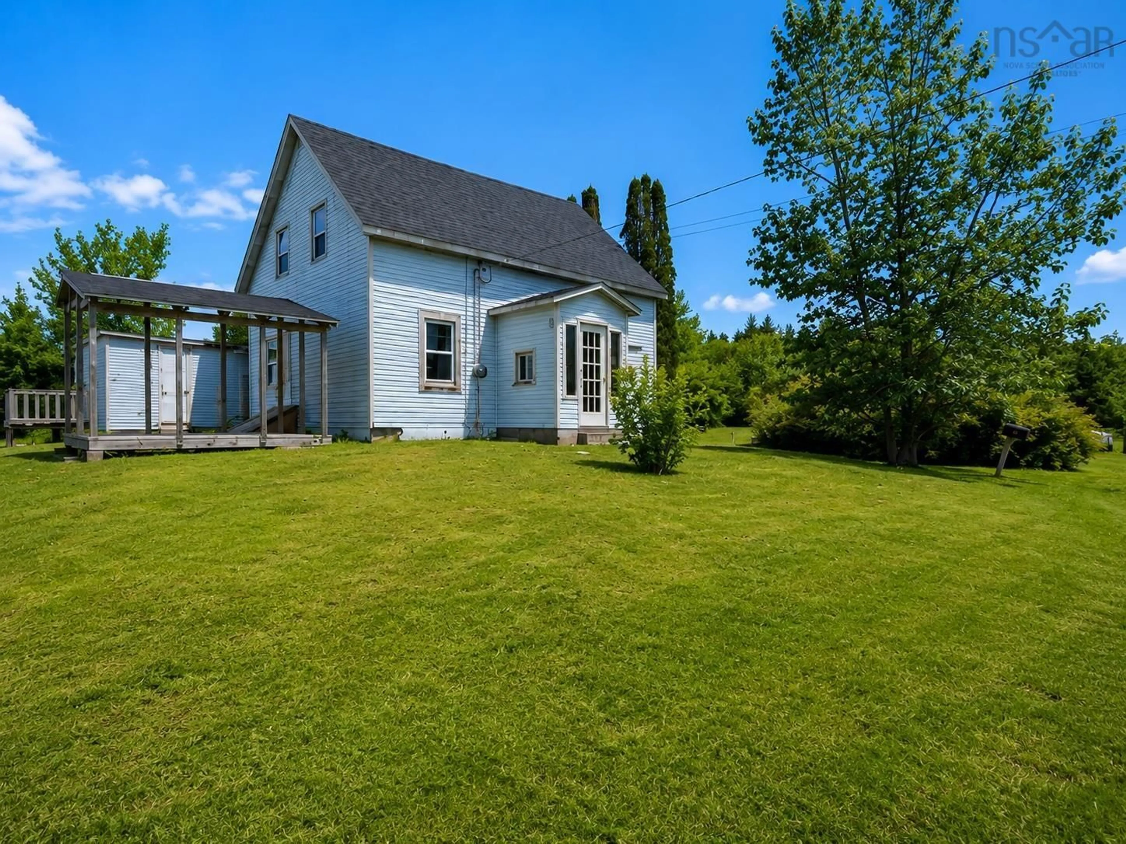 A pic from outside/outdoor area/front of a property/back of a property/a pic from drone, unknown for 64 Latham Rd, Port Mouton Nova Scotia B0T 1T0
