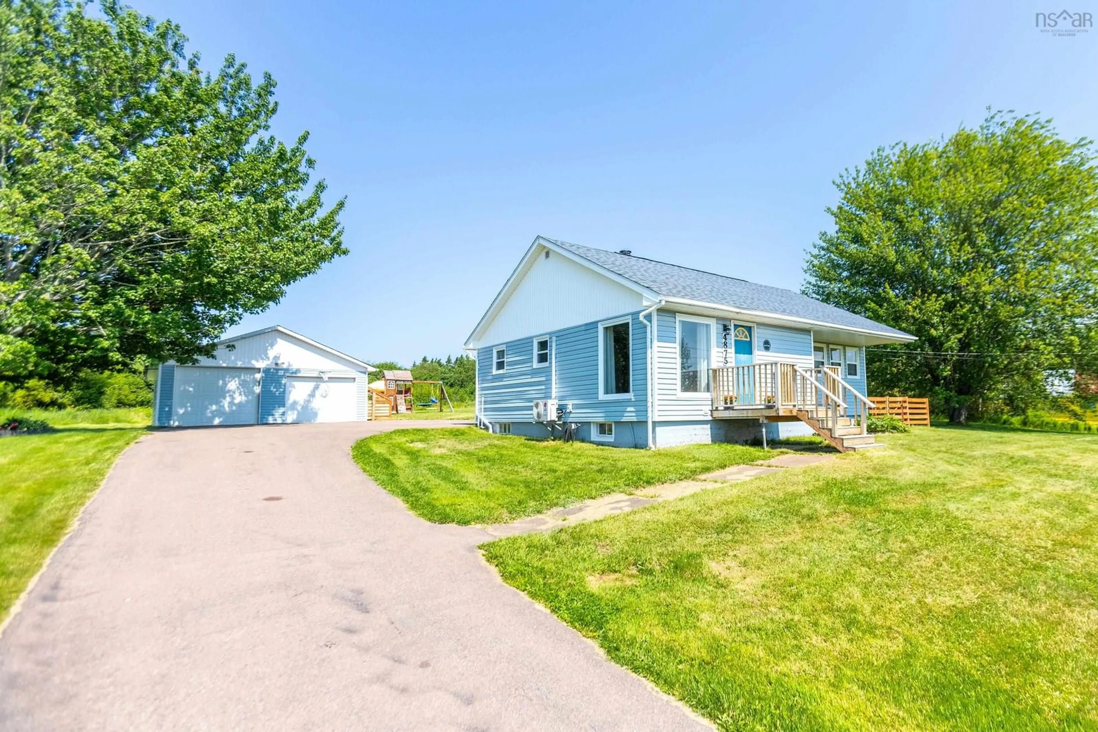 Home with vinyl exterior material, street for 4875 Highway 242, Maccan Nova Scotia B0L 1B0