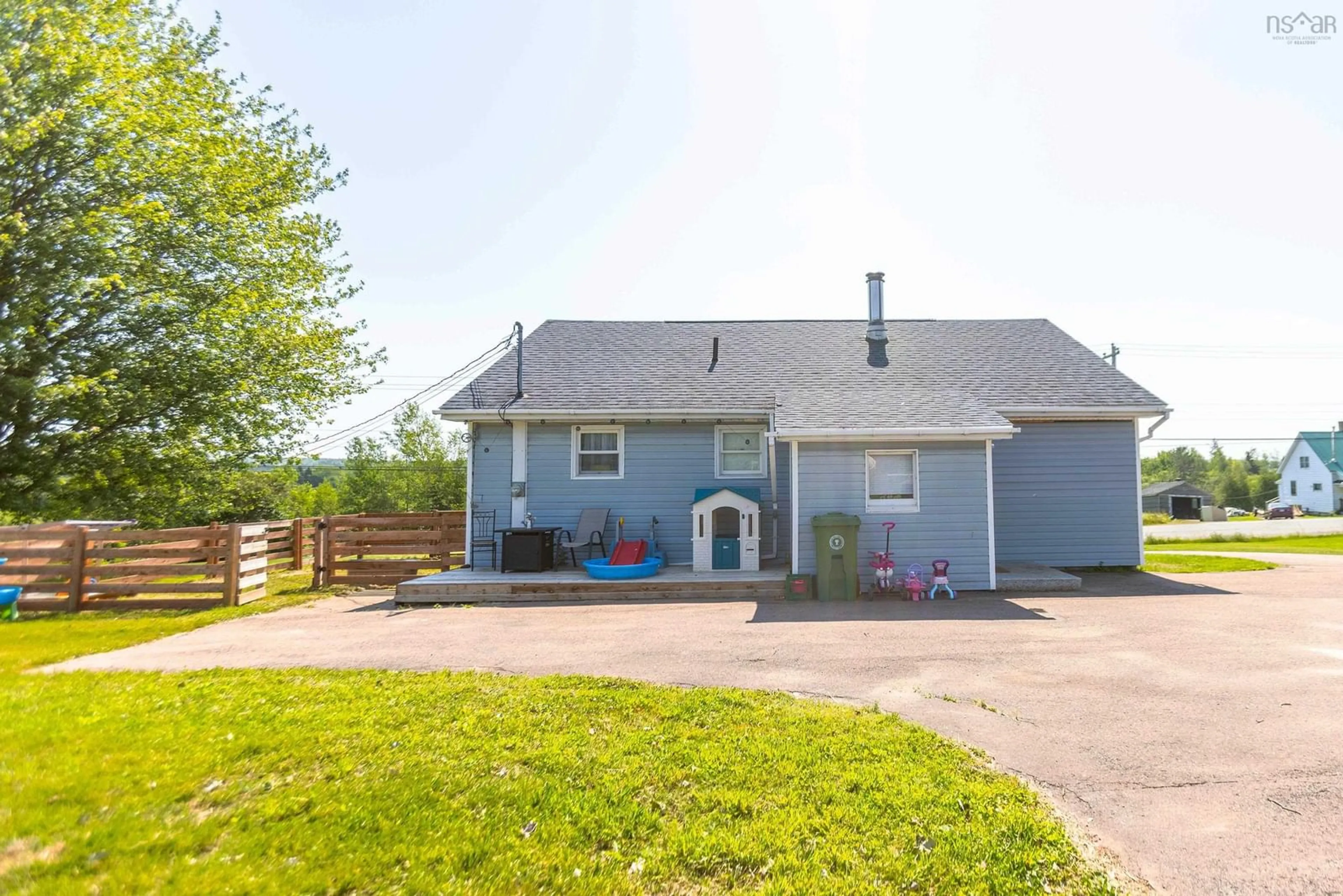 A pic from outside/outdoor area/front of a property/back of a property/a pic from drone, street for 4875 Highway 242, Maccan Nova Scotia B0L 1B0