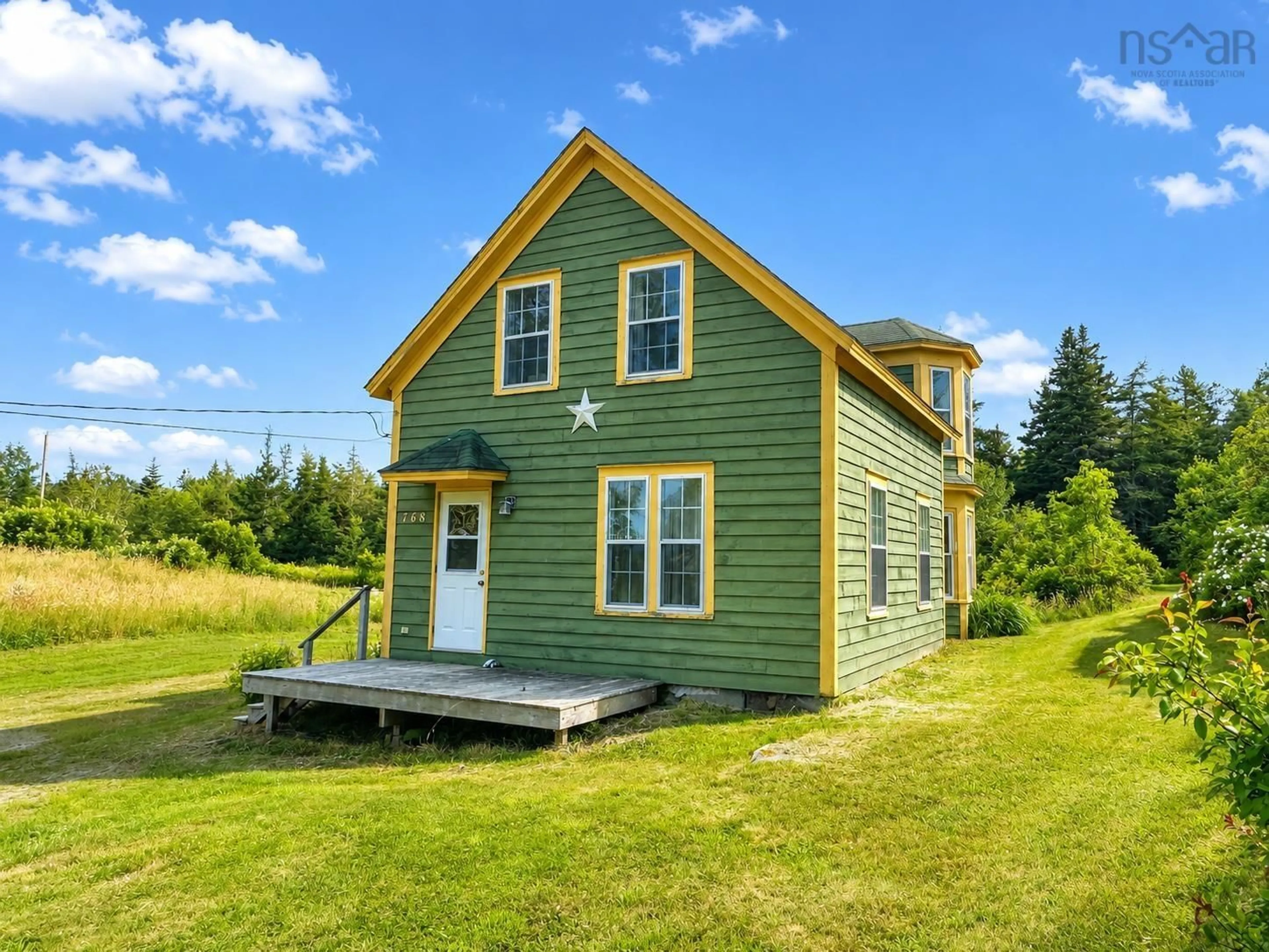 Home with vinyl exterior material, building for 768 Brooklyn Shore Rd, Beach Meadows Nova Scotia B0J 1H0