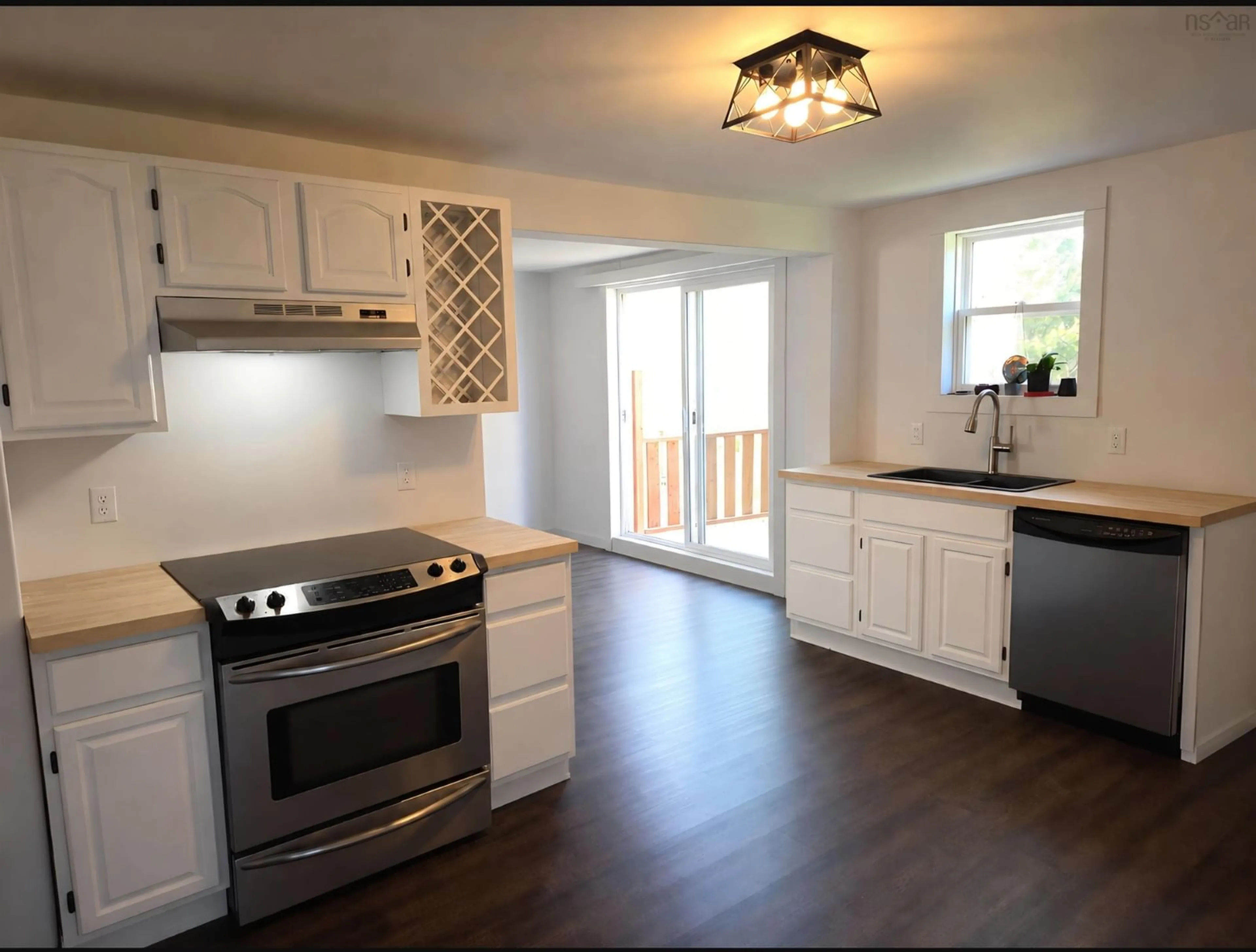 Open concept kitchen, unknown for 16 School St, Hantsport Nova Scotia B0P 1P0
