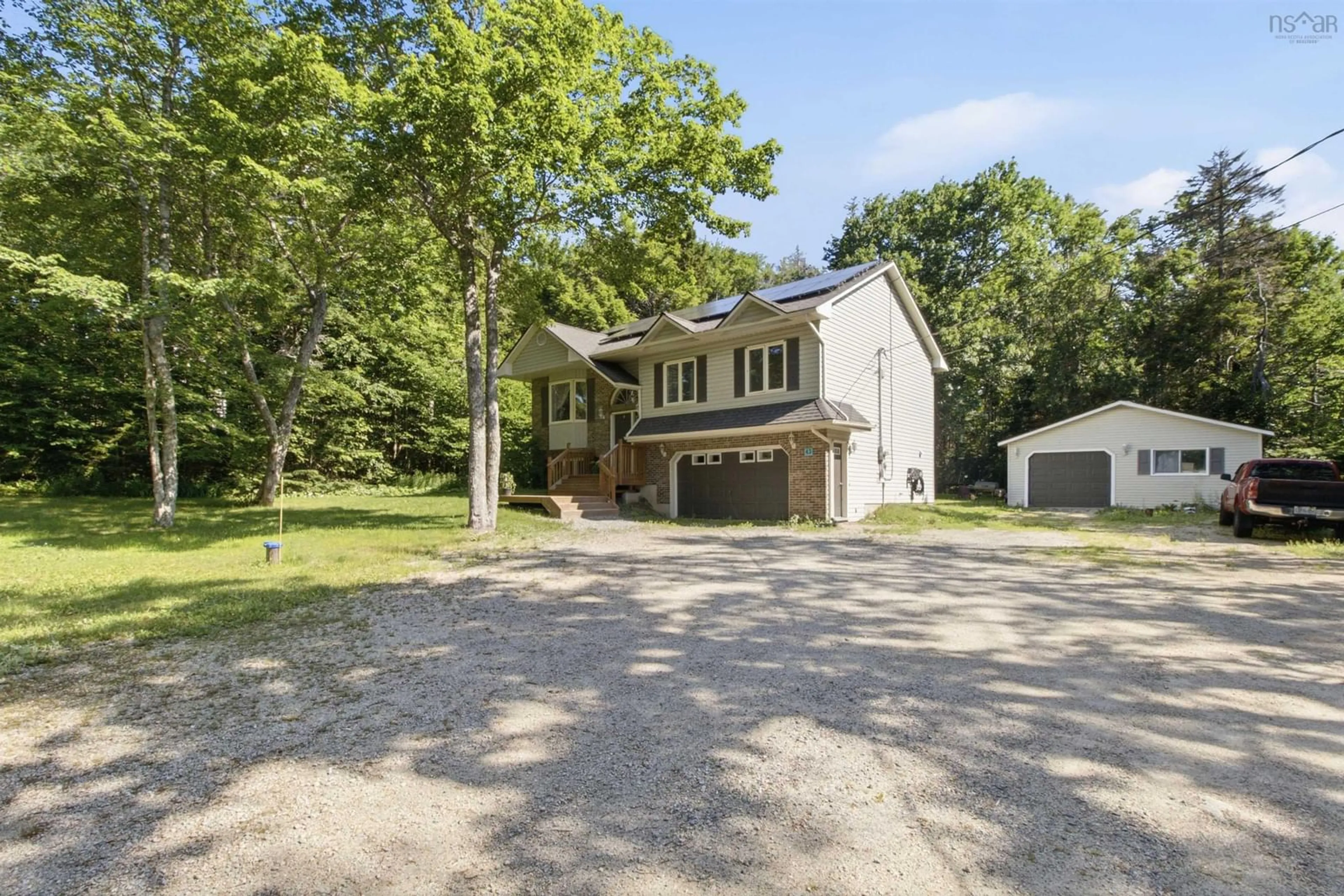 A pic from outside/outdoor area/front of a property/back of a property/a pic from drone, street for 45 Rockcliffe Cres, Hammonds Plains Nova Scotia B3Z 1J8