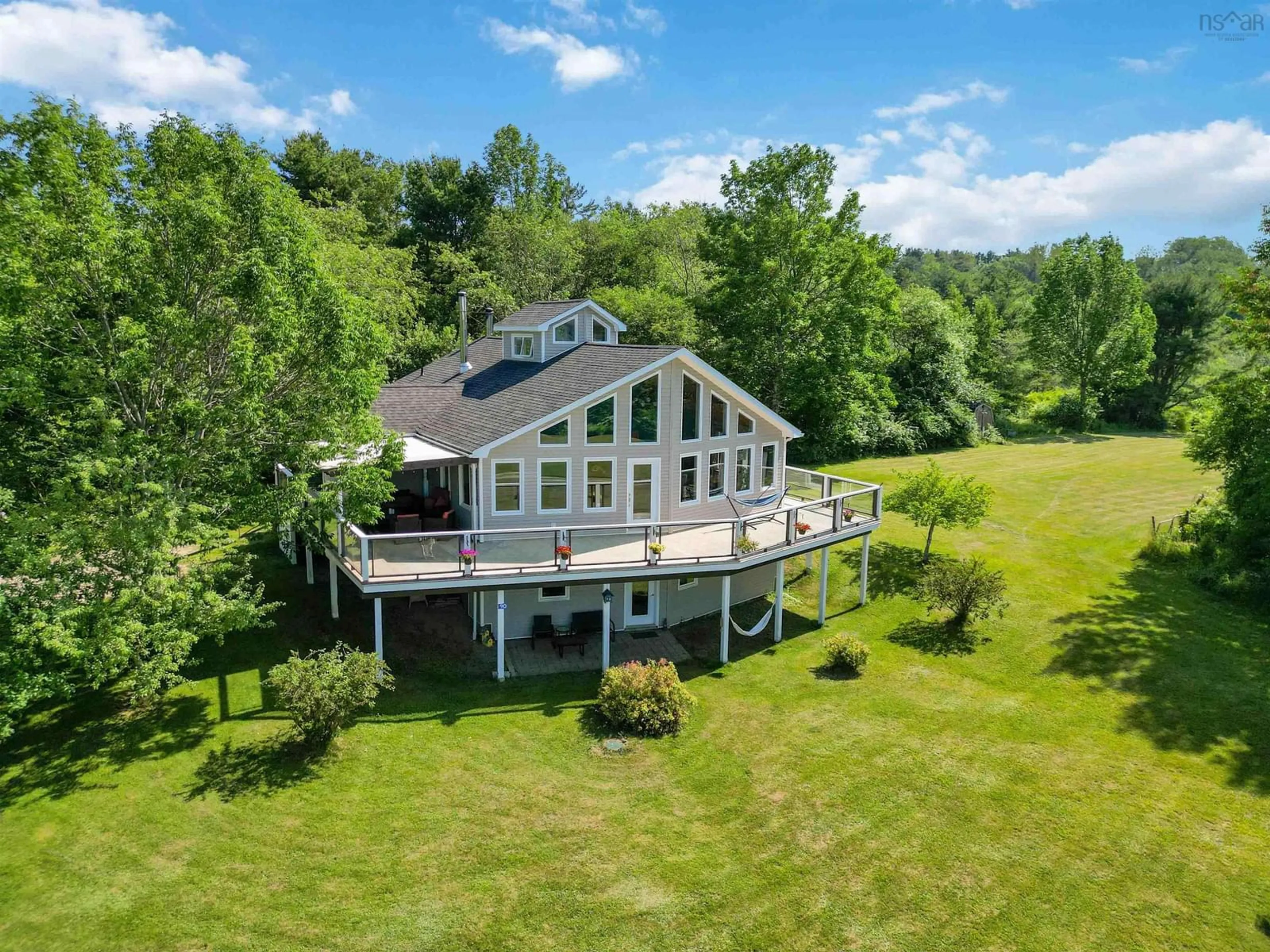 A pic from outside/outdoor area/front of a property/back of a property/a pic from drone, water/lake/river/ocean view for 90 Orchard Hts, Maders Cove Nova Scotia B0J 2C0