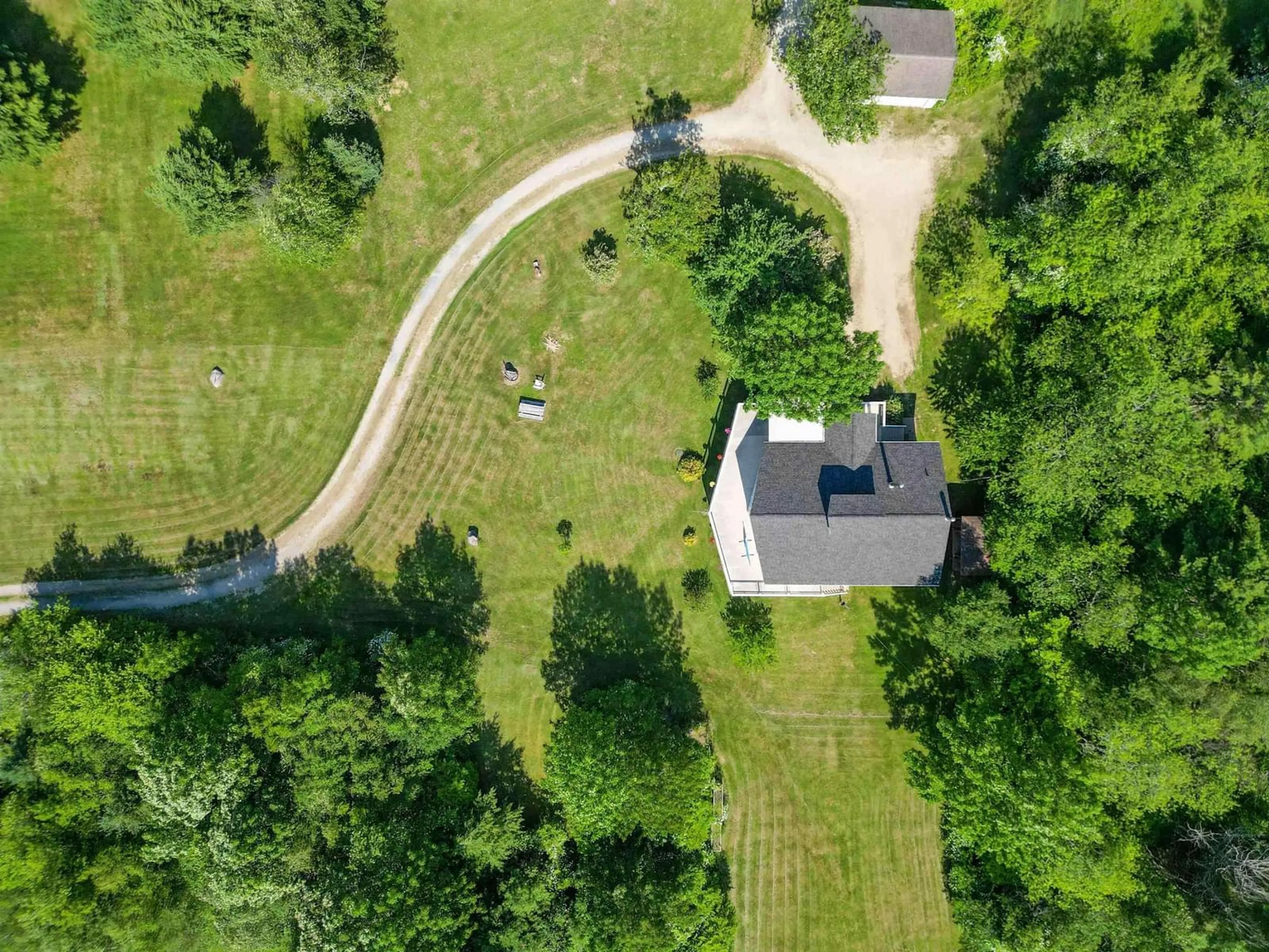 A pic from outside/outdoor area/front of a property/back of a property/a pic from drone, forest/trees view for 90 Orchard Hts, Maders Cove Nova Scotia B0J 2C0