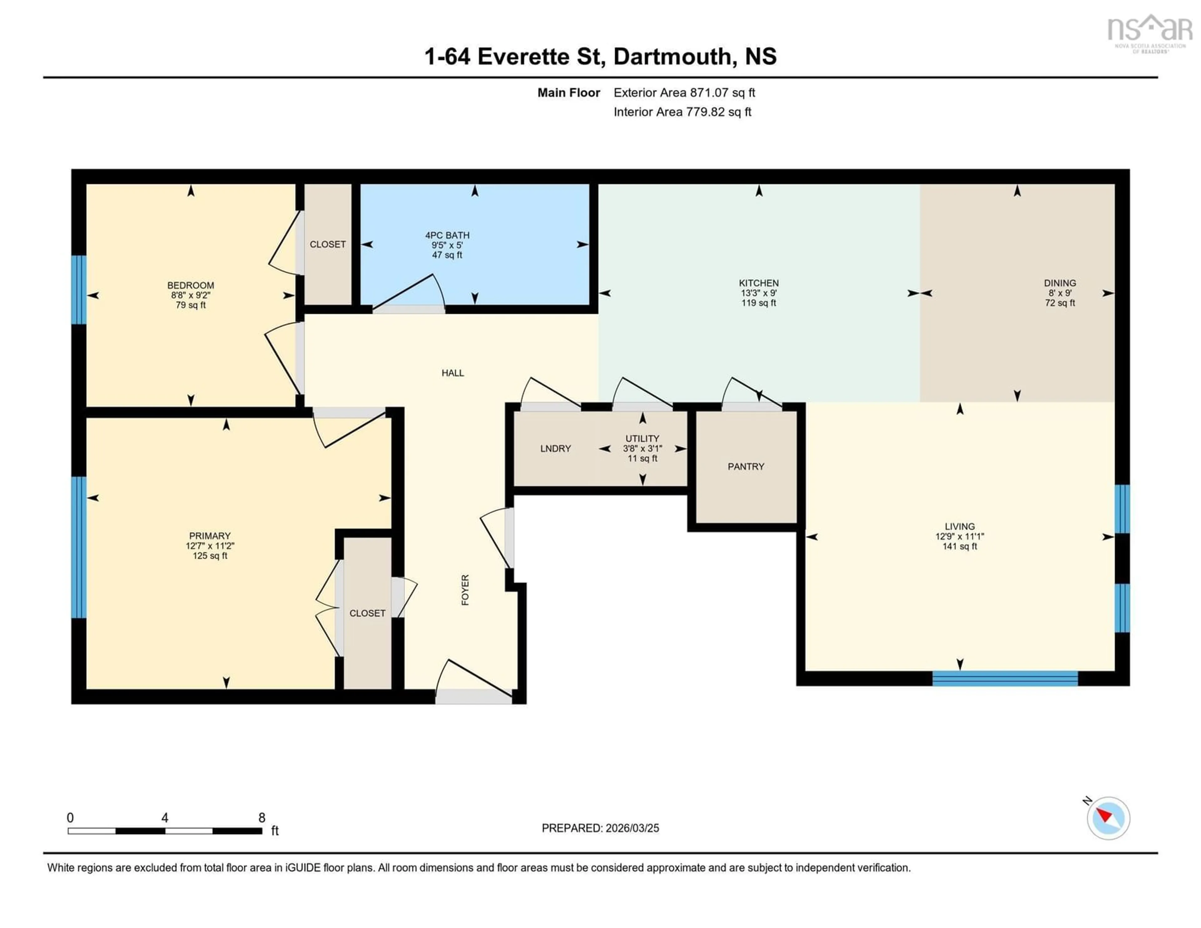 Floor plan for 64 Everette St, Dartmouth Nova Scotia B2W 1H2