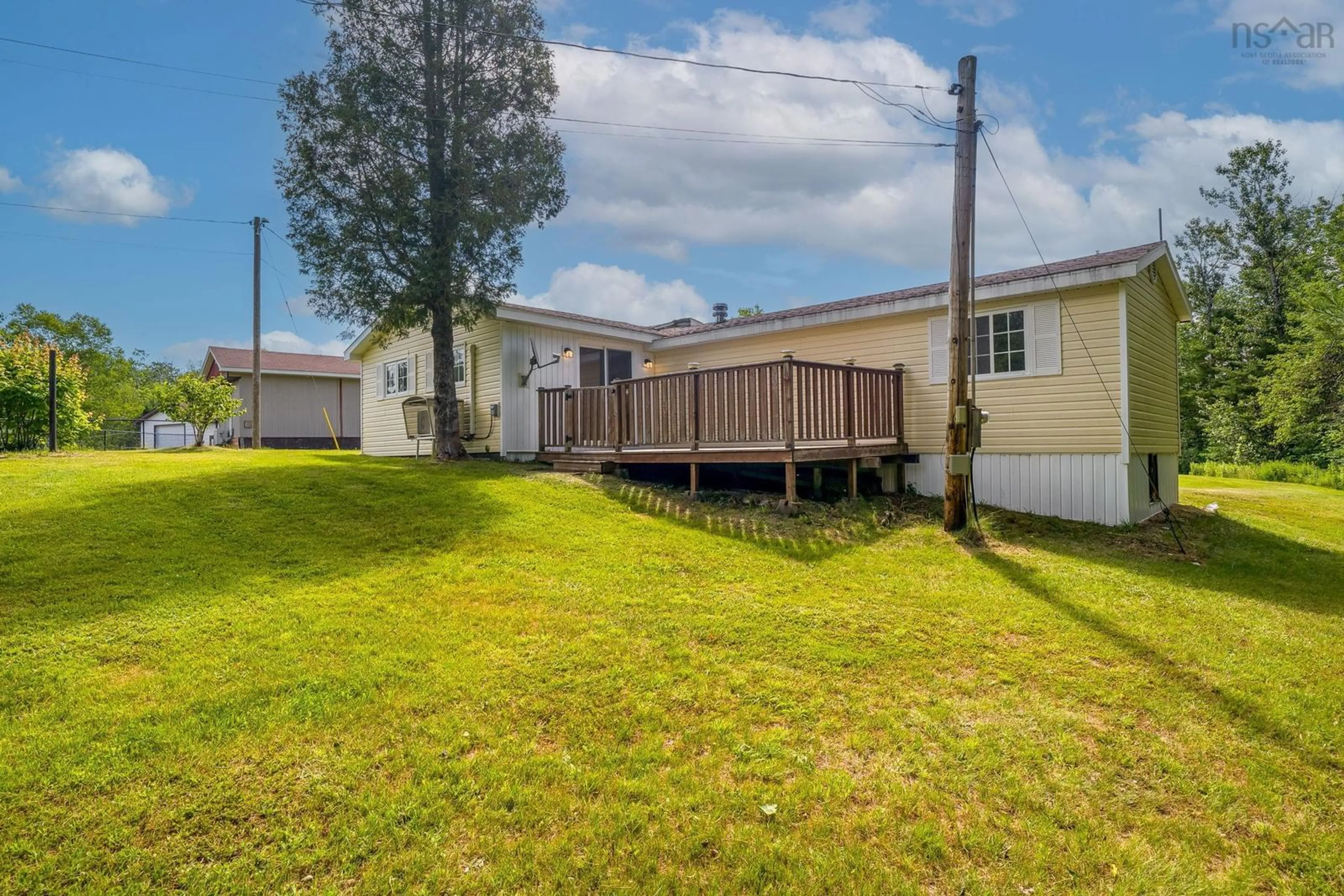 A pic from outside/outdoor area/front of a property/back of a property/a pic from drone, street for 700 New Ross Rd, Leminster Nova Scotia B0N 2T0