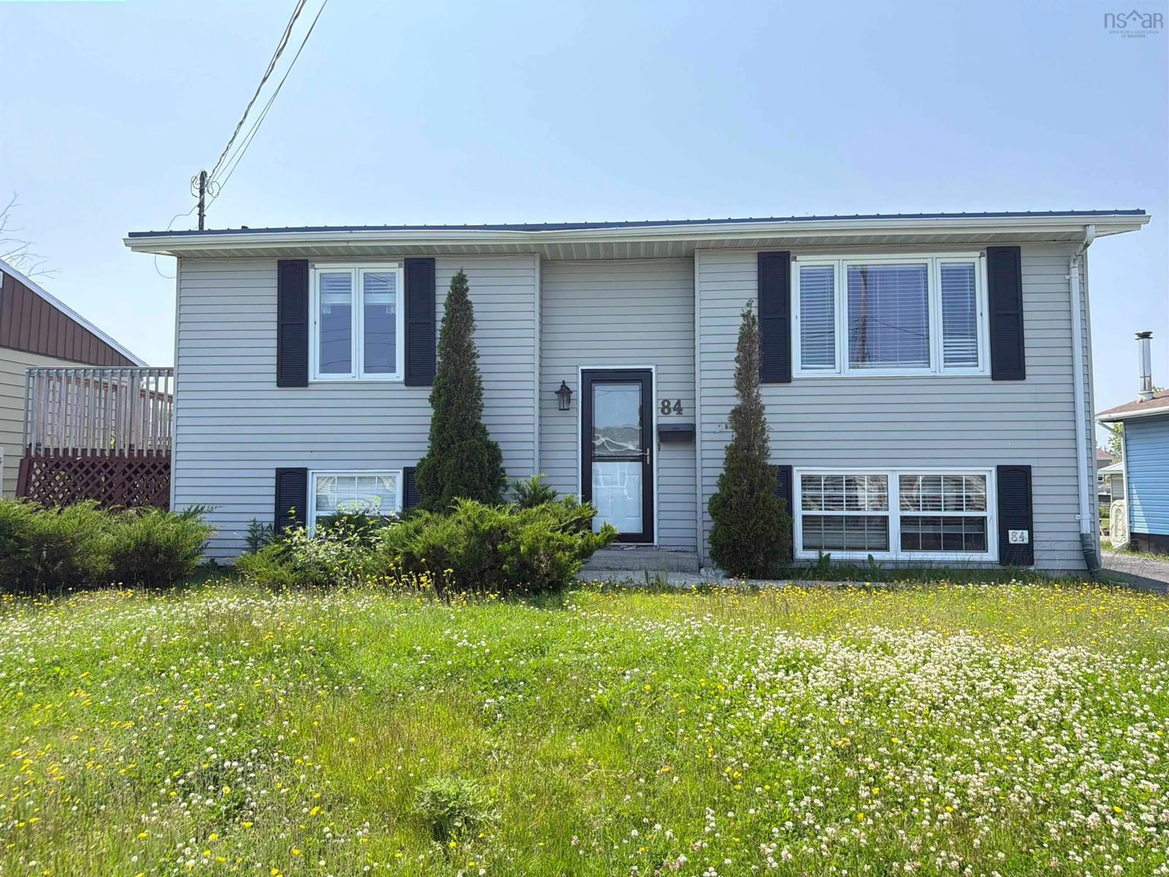 Home with vinyl exterior material, street for 84 Tillock Dr, Sydney Nova Scotia B1P 6R1