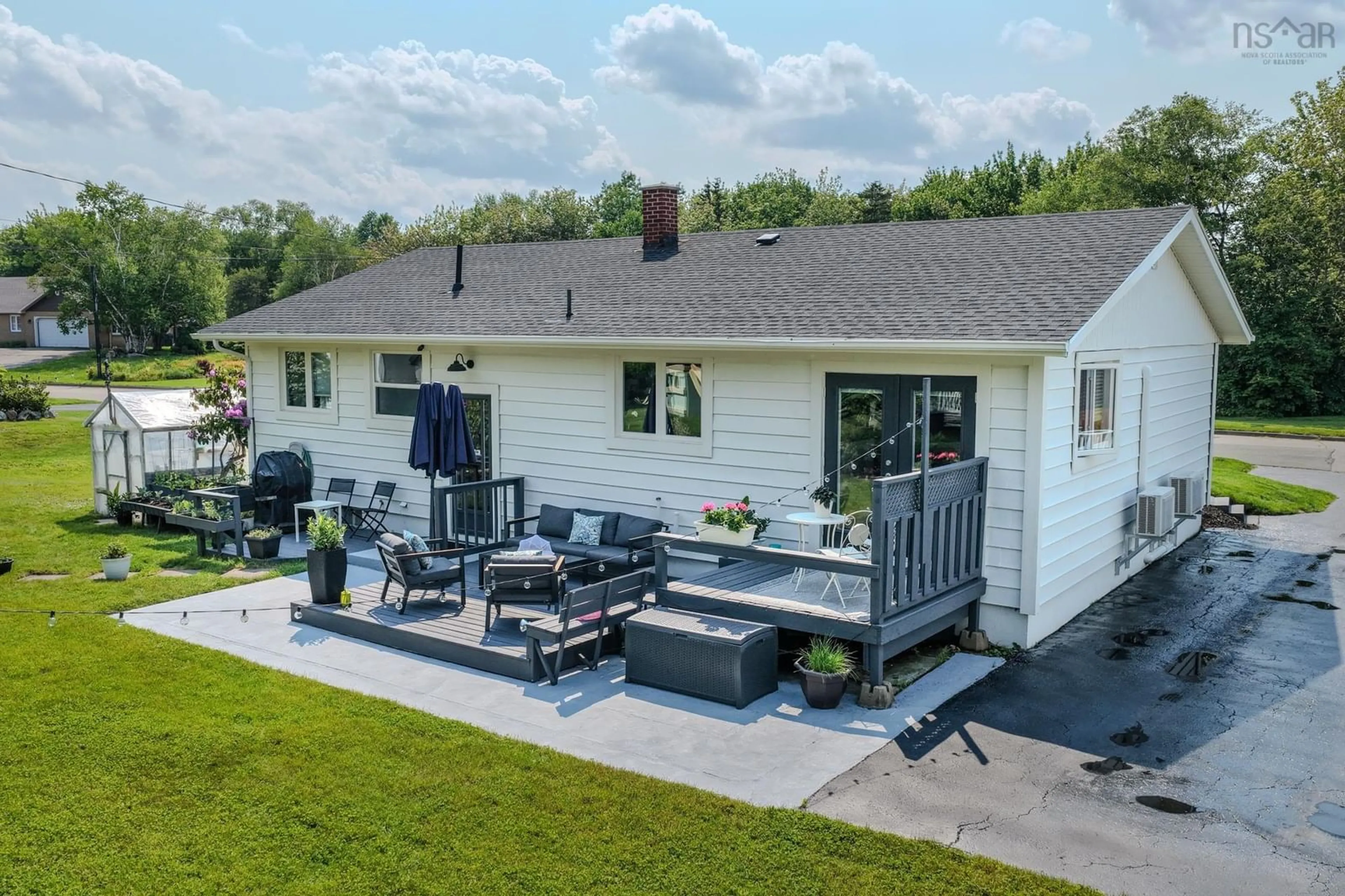 A pic from outside/outdoor area/front of a property/back of a property/a pic from drone, unknown for 254 Newlands Ave, Sydney River Nova Scotia B1S 1Y6