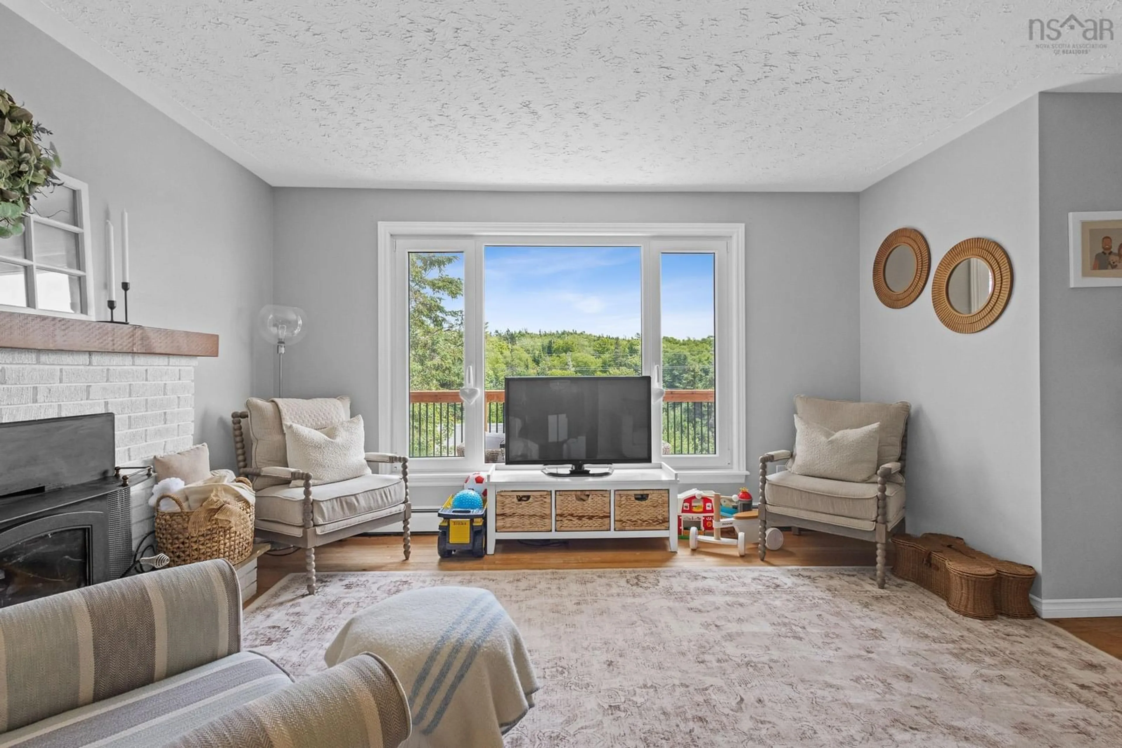 Living room with furniture, unknown for 3395 Prospect Road, Whites Lake Nova Scotia B3T 1Z3
