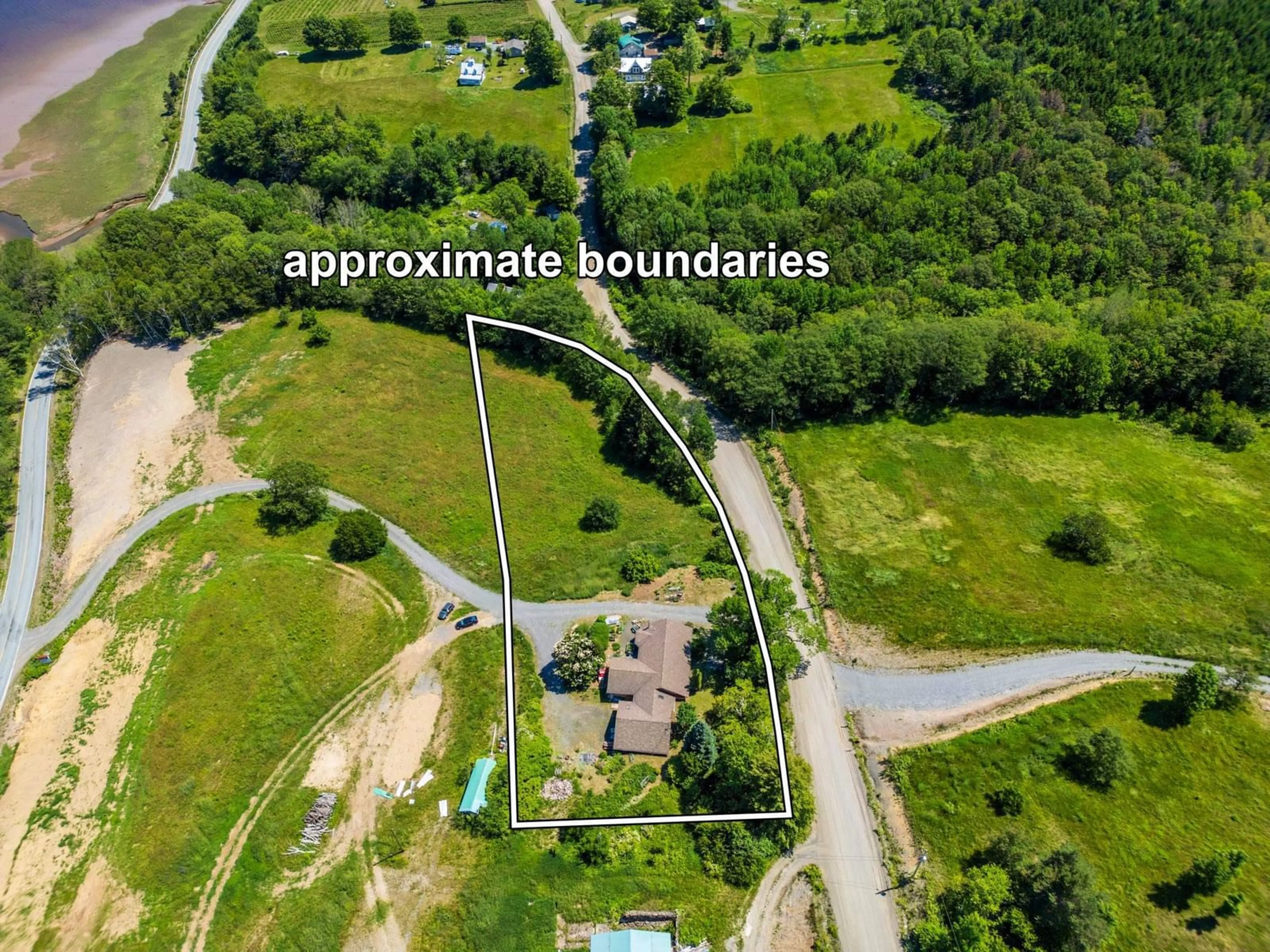 A pic from outside/outdoor area/front of a property/back of a property/a pic from drone, mountain view for 541 Riverview Road, Bear River Nova Scotia B0S 1B0