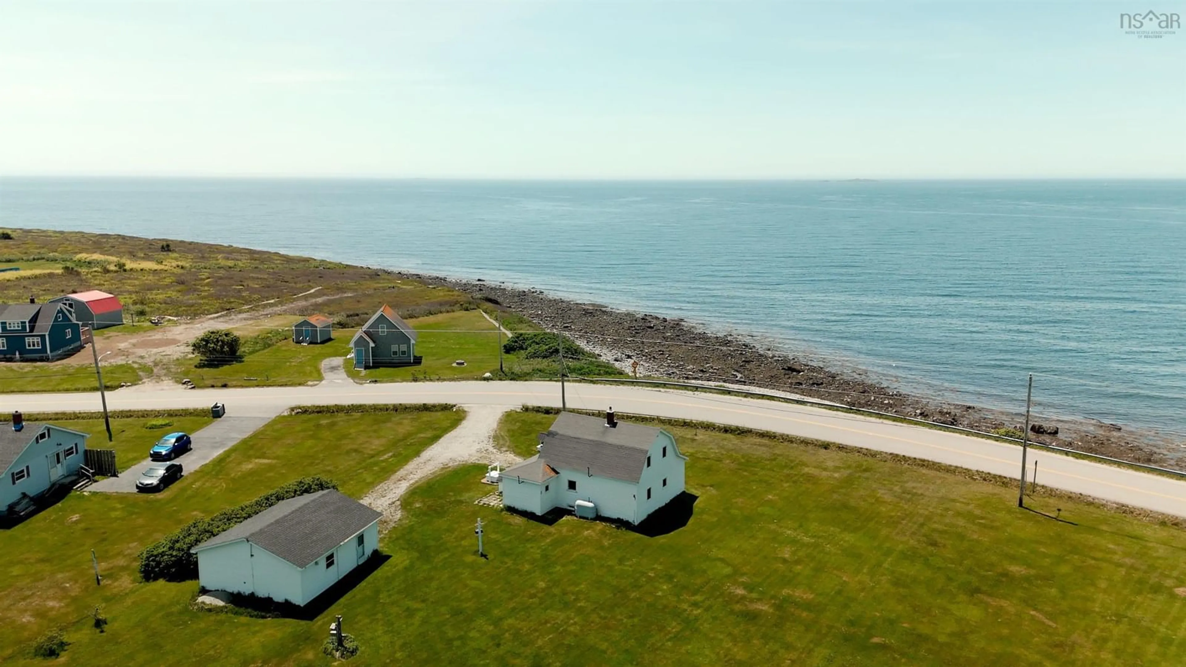 A pic from outside/outdoor area/front of a property/back of a property/a pic from drone, water/lake/river/ocean view for 2589 Melbourne Rd, Pinkneys Point Nova Scotia B0W 1B0