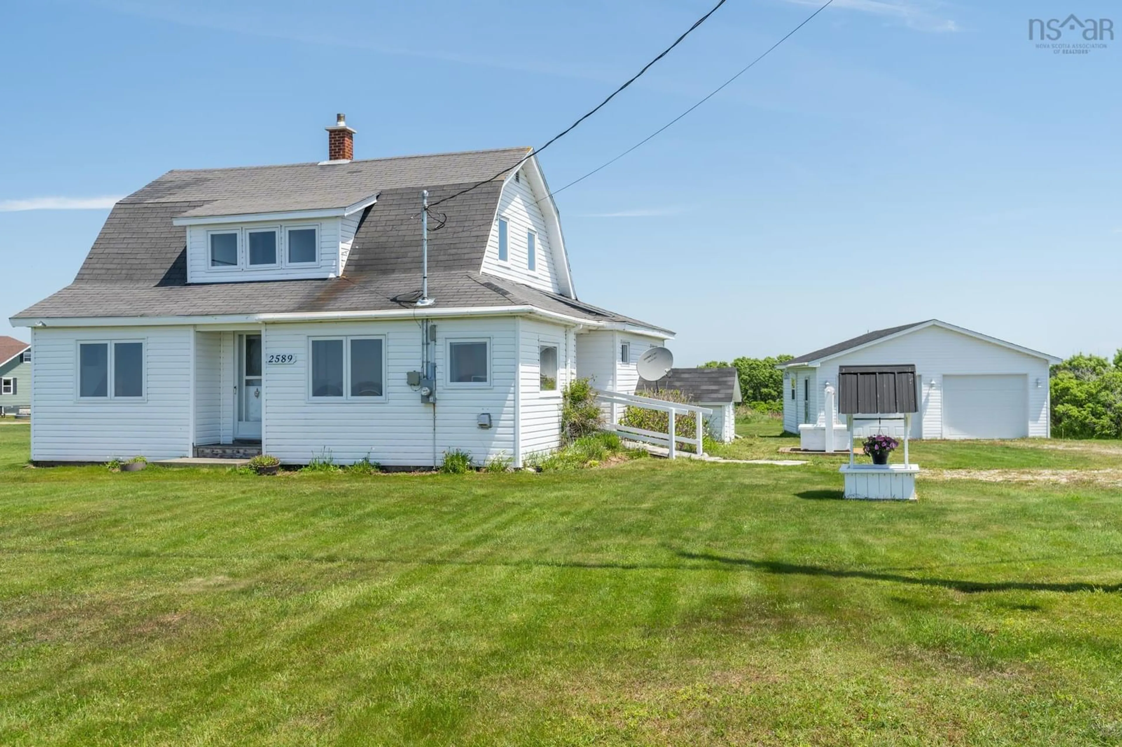 A pic from outside/outdoor area/front of a property/back of a property/a pic from drone, water/lake/river/ocean view for 2589 Melbourne Rd, Pinkneys Point Nova Scotia B0W 1B0