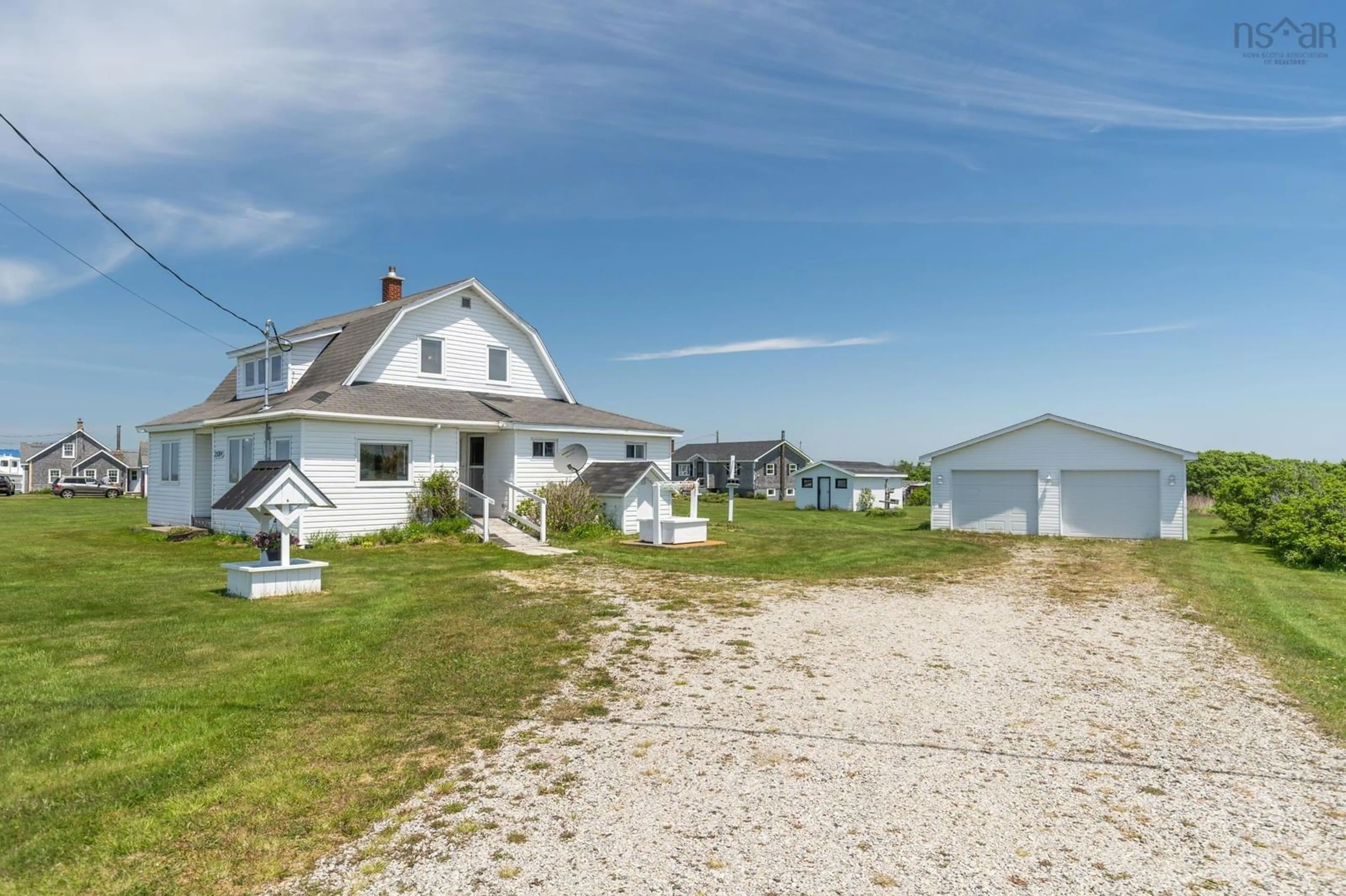 A pic from outside/outdoor area/front of a property/back of a property/a pic from drone, unknown for 2589 Melbourne Rd, Pinkneys Point Nova Scotia B0W 1B0