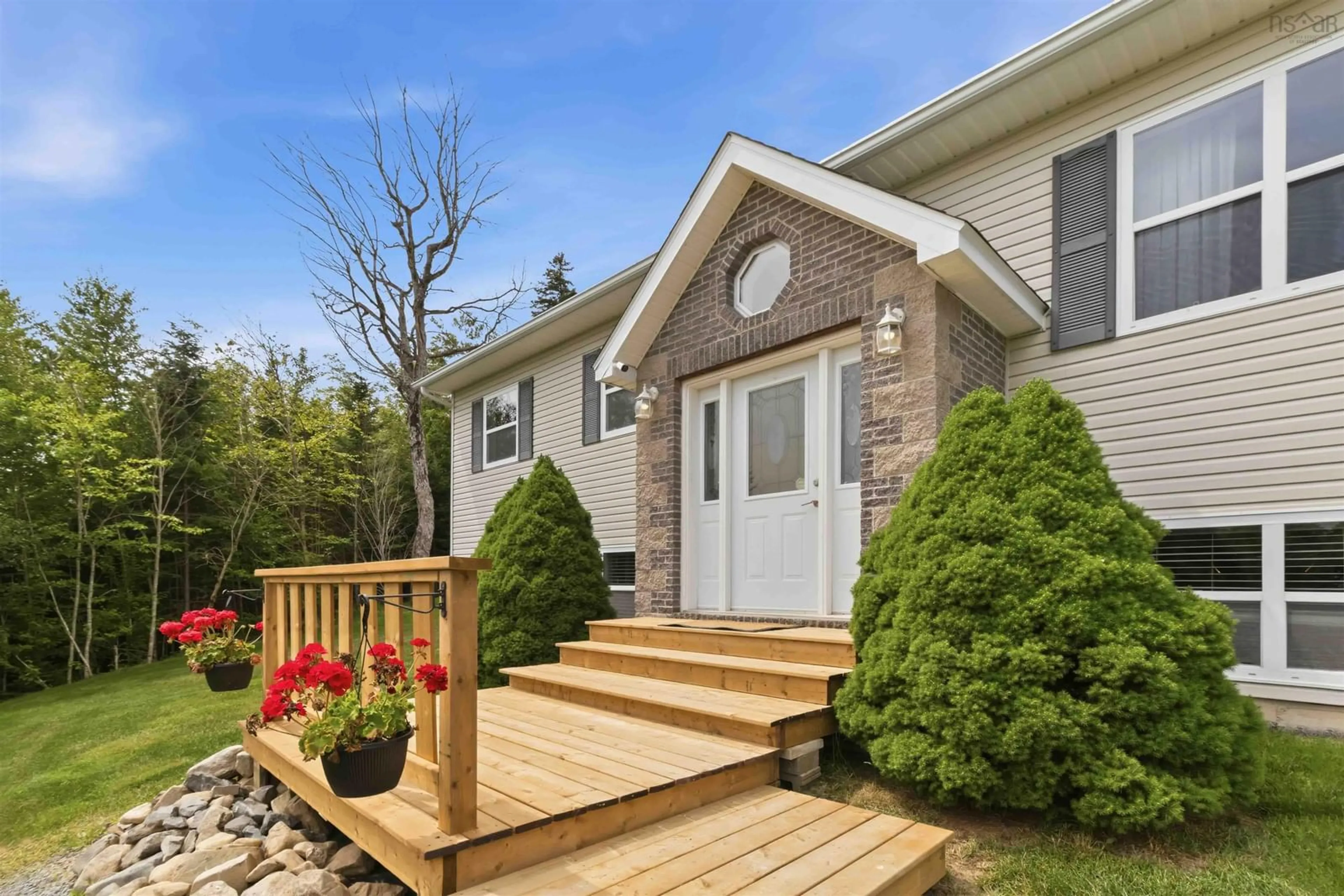 Home with vinyl exterior material, street for 53 Megan Cres, Middle Sackville Nova Scotia B4E 3B8