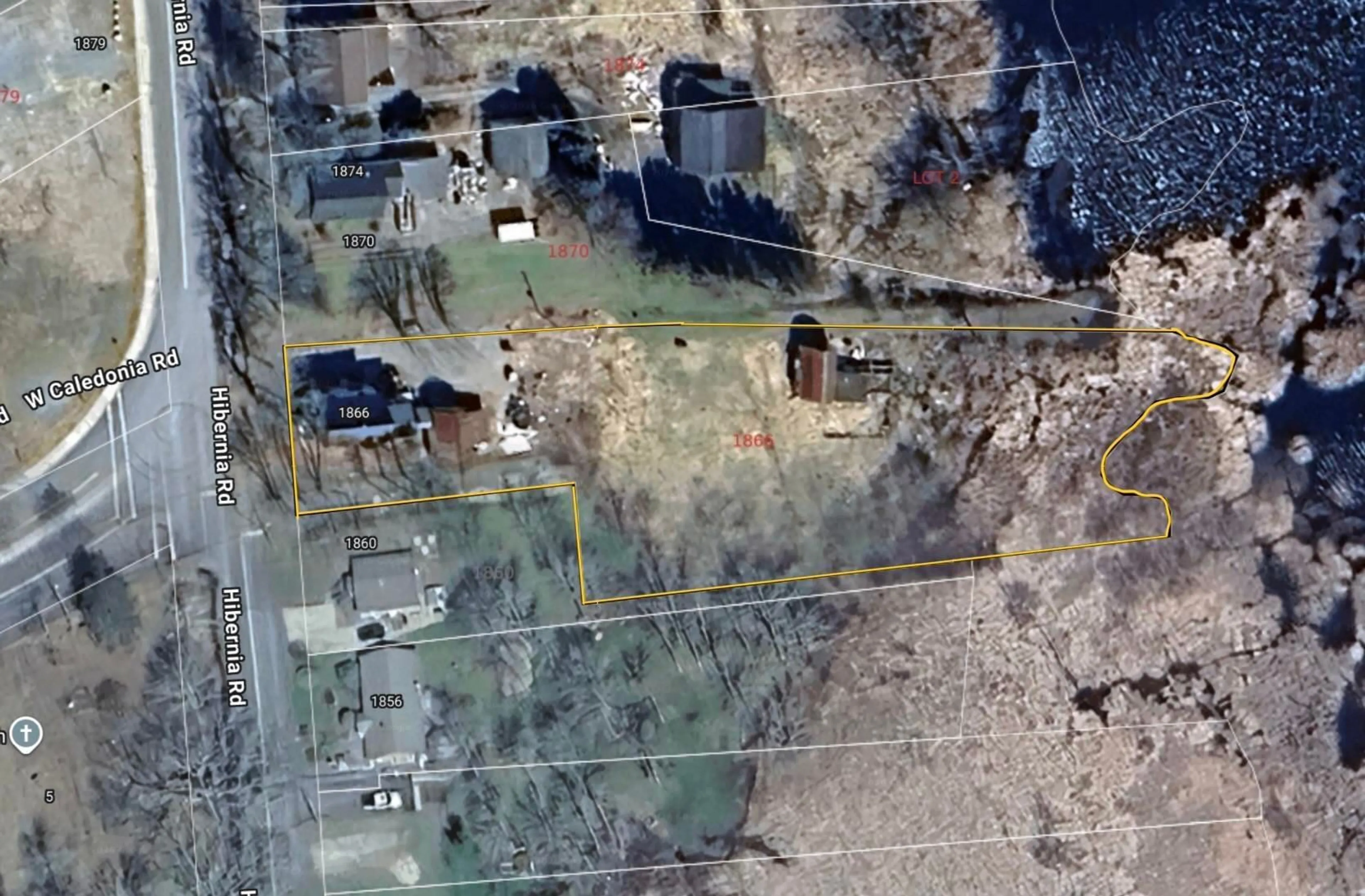 A pic from outside/outdoor area/front of a property/back of a property/a pic from drone, street for 1866 Hibernia Rd, Caledonia Nova Scotia B0T 1B0