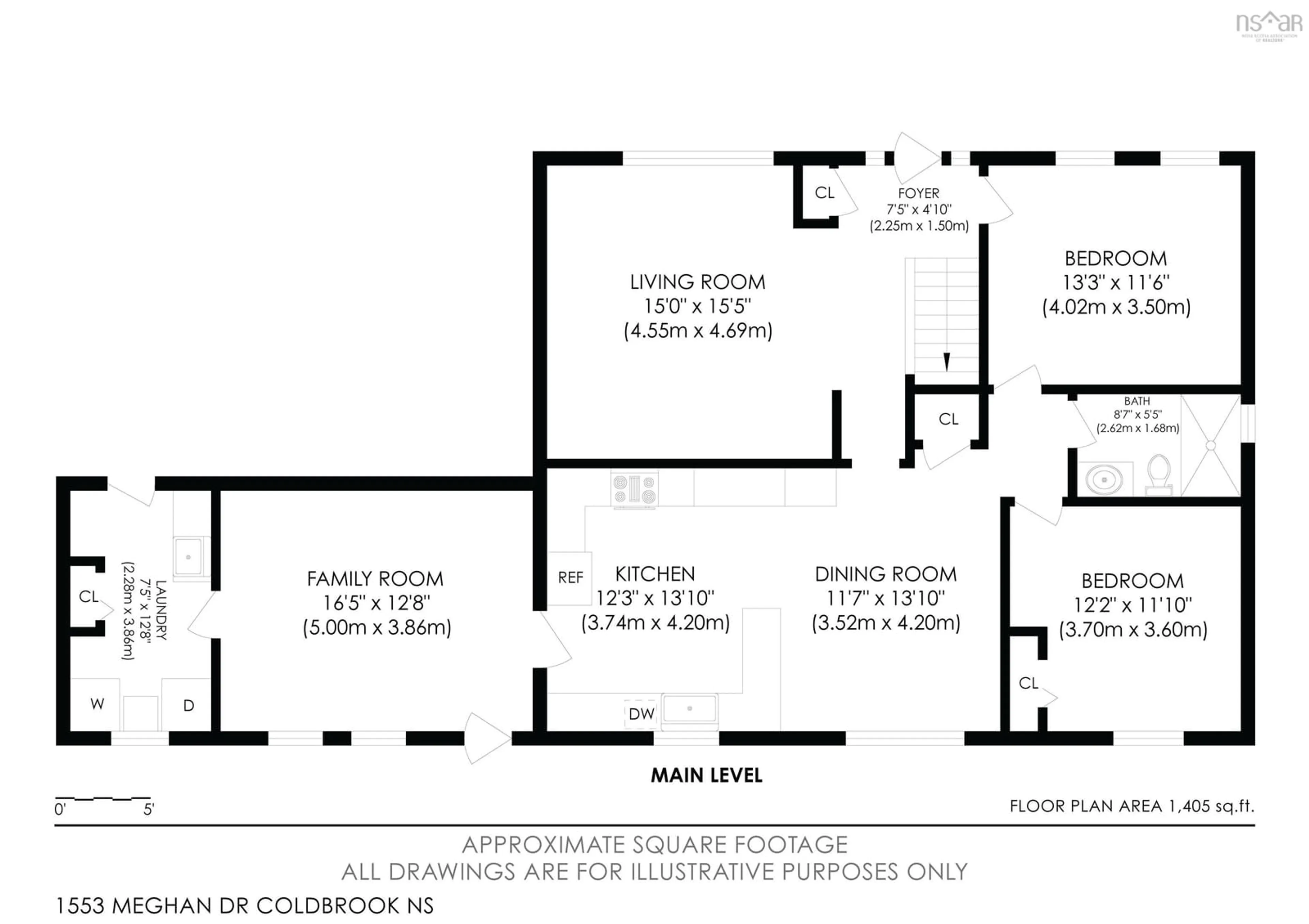 Floor plan for 1553 Meghan Dr, Coldbrook Nova Scotia B4R 1A1