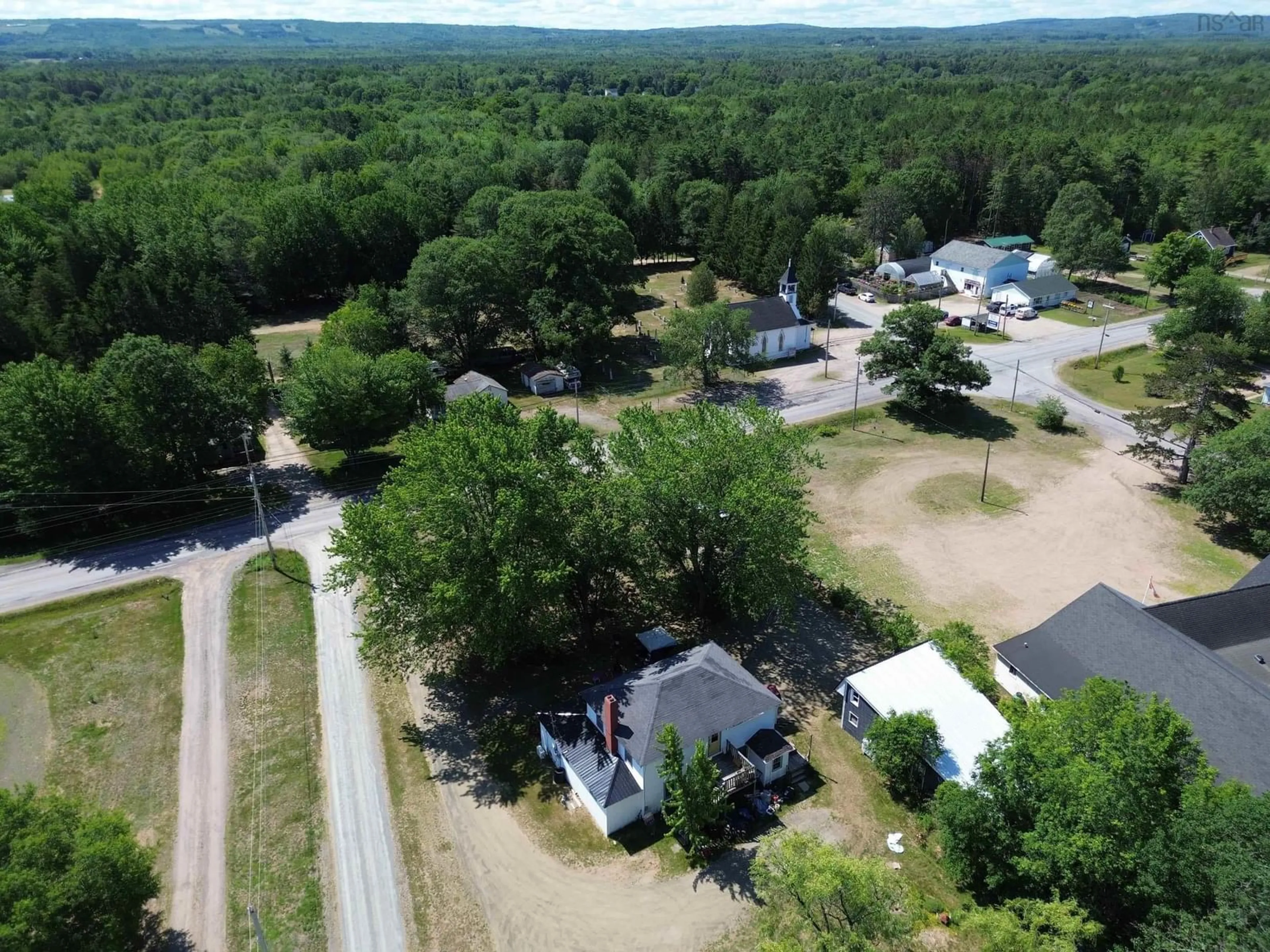 A pic from outside/outdoor area/front of a property/back of a property/a pic from drone, unknown for 14525 Highway 1, Wilmot Nova Scotia B0P 1W0