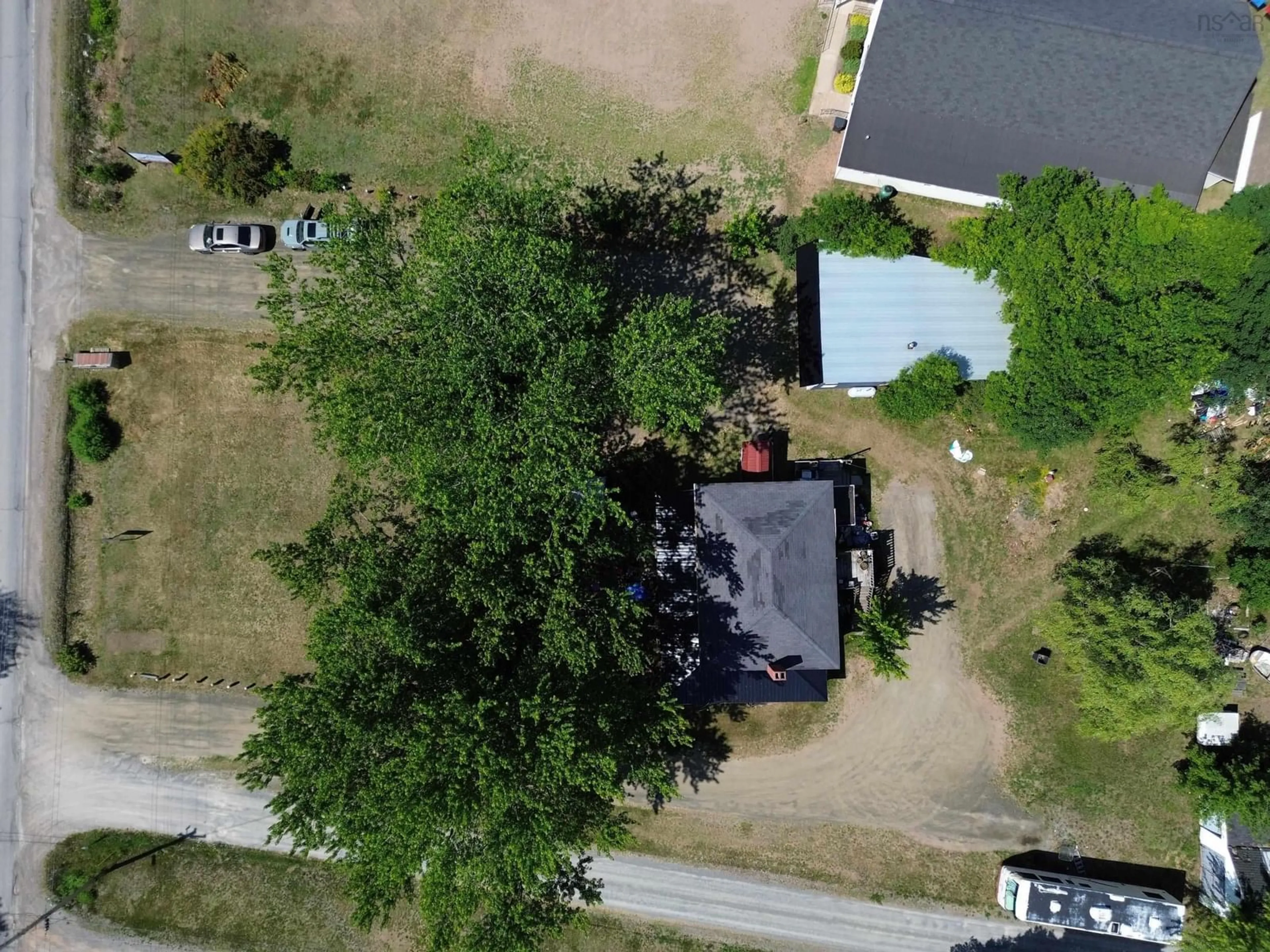 A pic from outside/outdoor area/front of a property/back of a property/a pic from drone, street for 14525 Highway 1, Wilmot Nova Scotia B0P 1W0