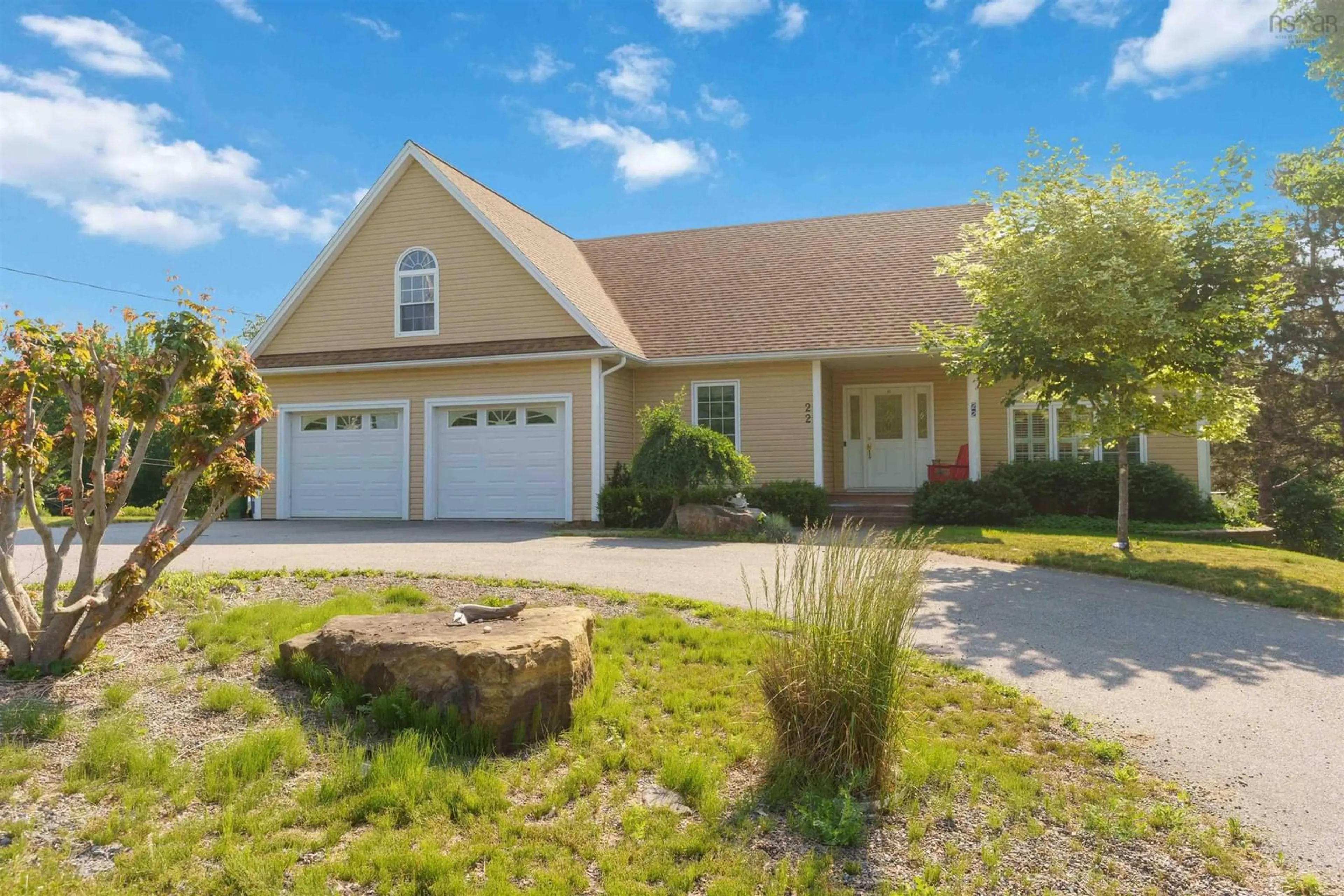 Home with vinyl exterior material, street for 22 Valley View Dr, Falmouth Nova Scotia B0P 1L0