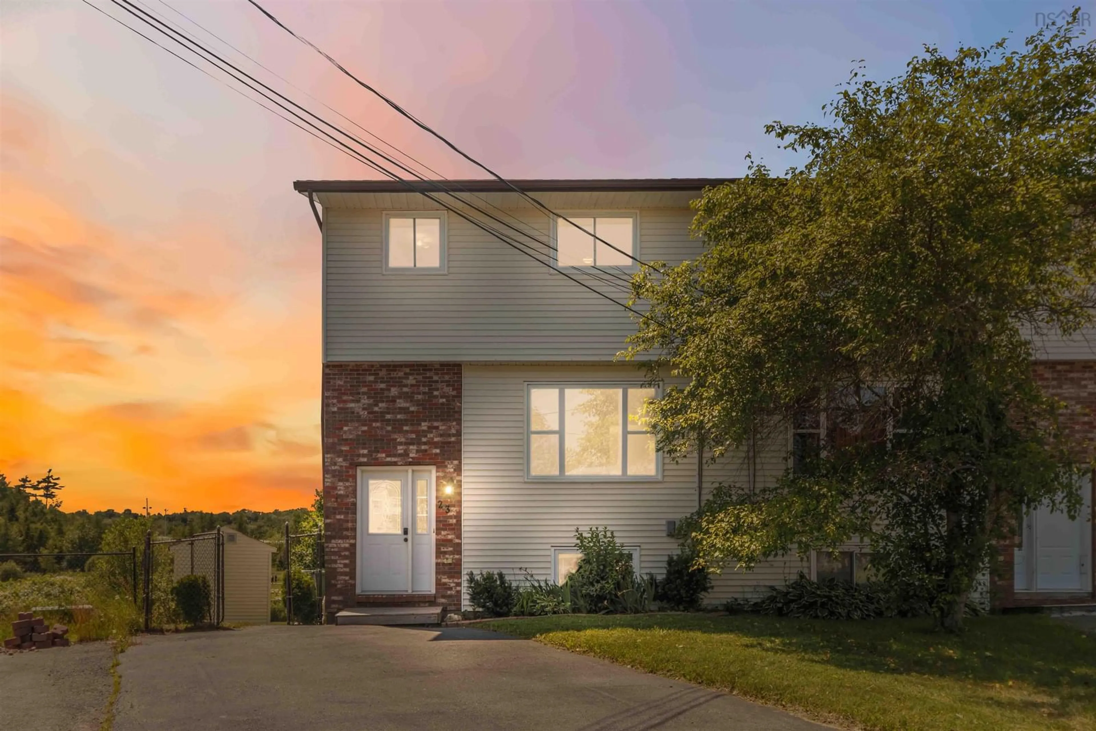 Home with brick exterior material, street for 23 Roseway Crt, Dartmouth Nova Scotia B2W 5P5
