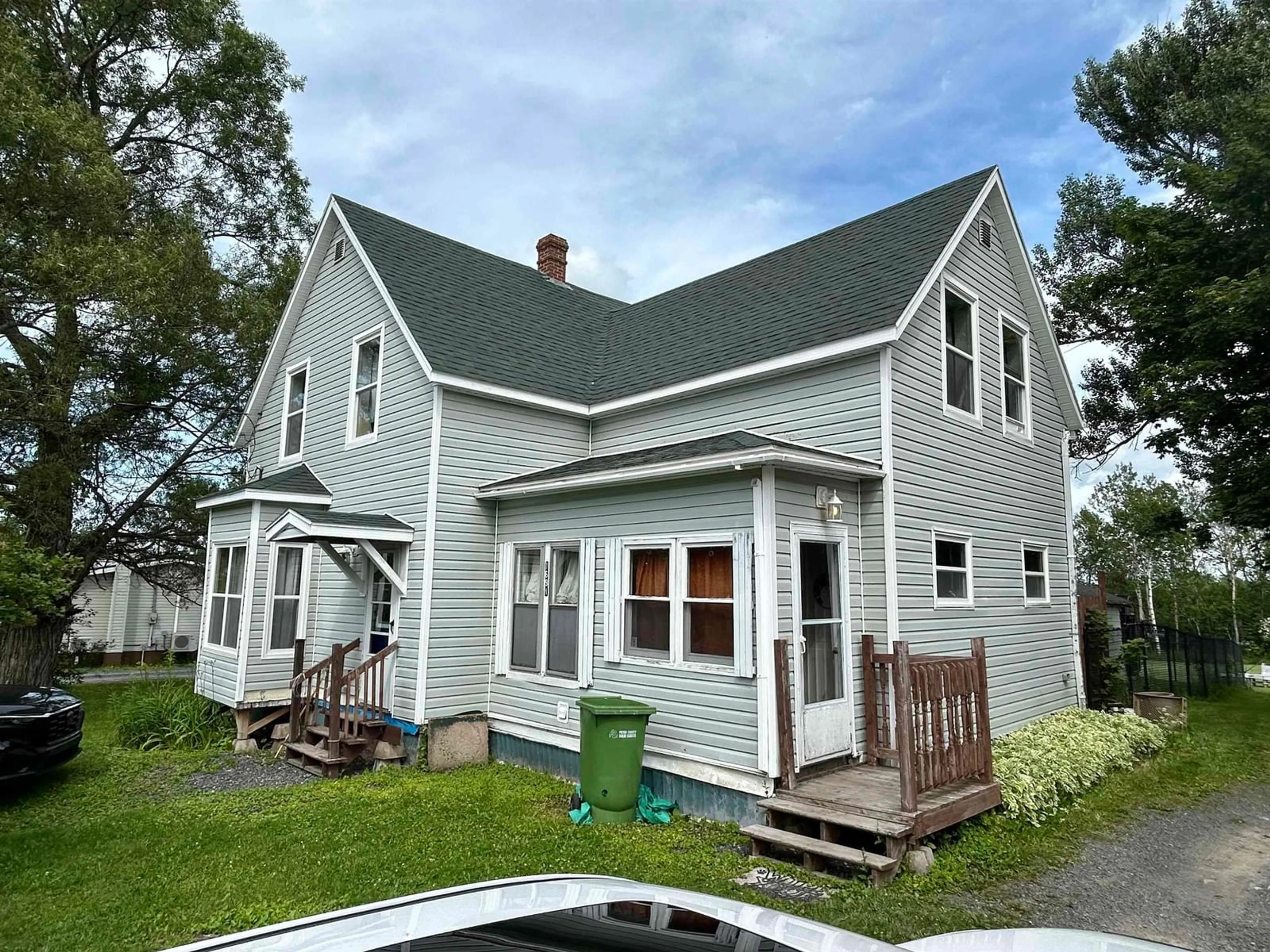Home with vinyl exterior material, street for 1691 Office St, Westville Nova Scotia B0K 2A0