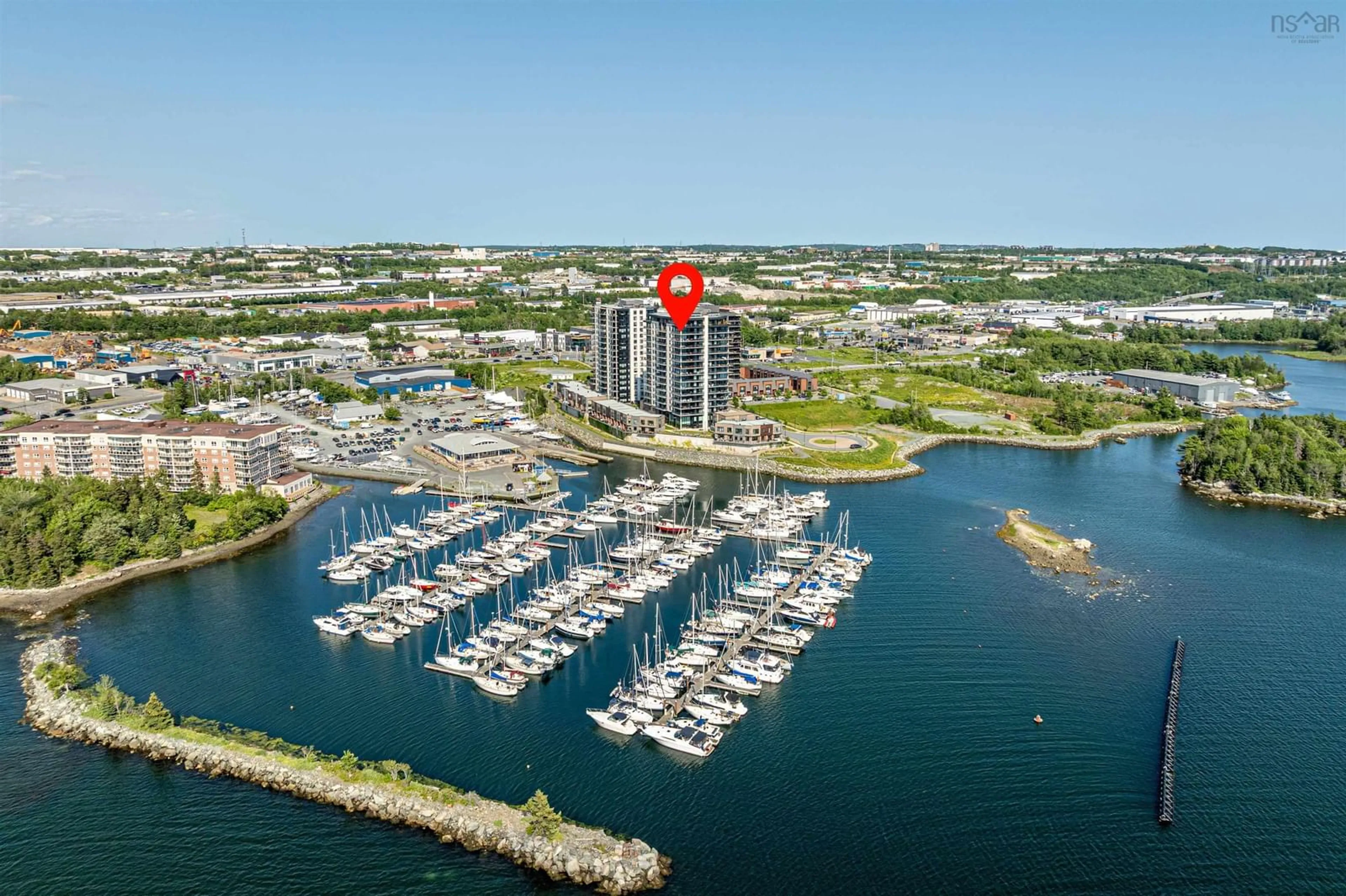 A pic from outside/outdoor area/front of a property/back of a property/a pic from drone, water/lake/river/ocean view for 72 Seapoint Rd #1602, Dartmouth Nova Scotia B3B 0R8