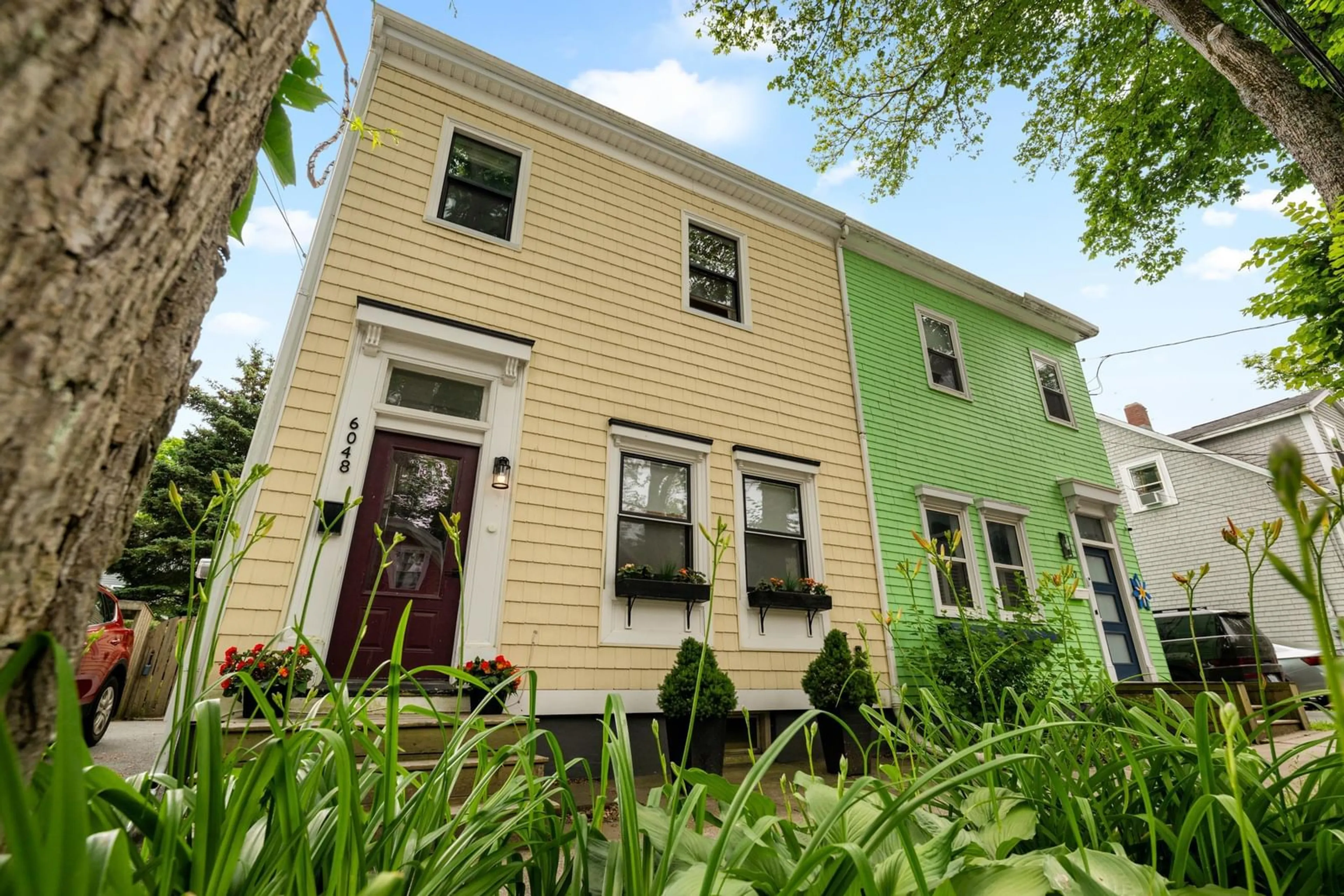Home with vinyl exterior material, street for 6048 Compton Ave, Halifax Nova Scotia B3K 1E7