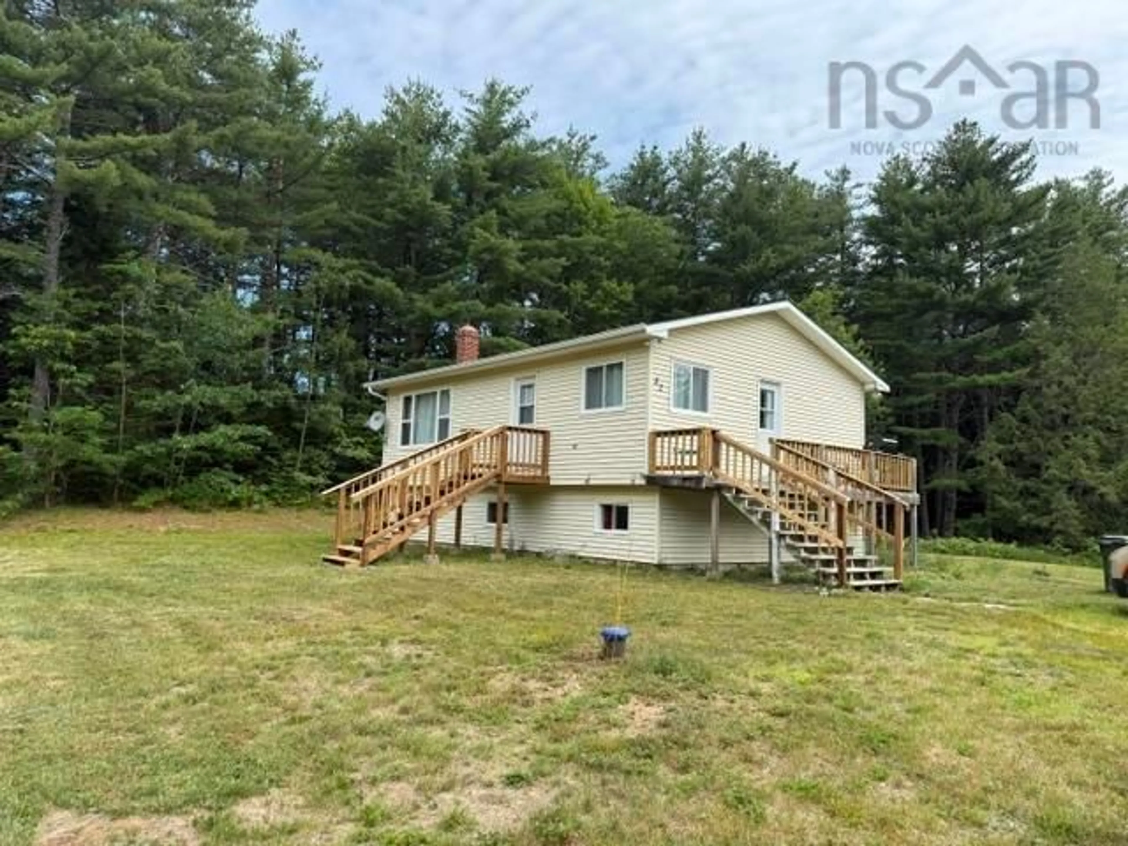 A pic from outside/outdoor area/front of a property/back of a property/a pic from drone, water/lake/river/ocean view for 52 Silver Rd, Nineveh Nova Scotia B0R 1E0