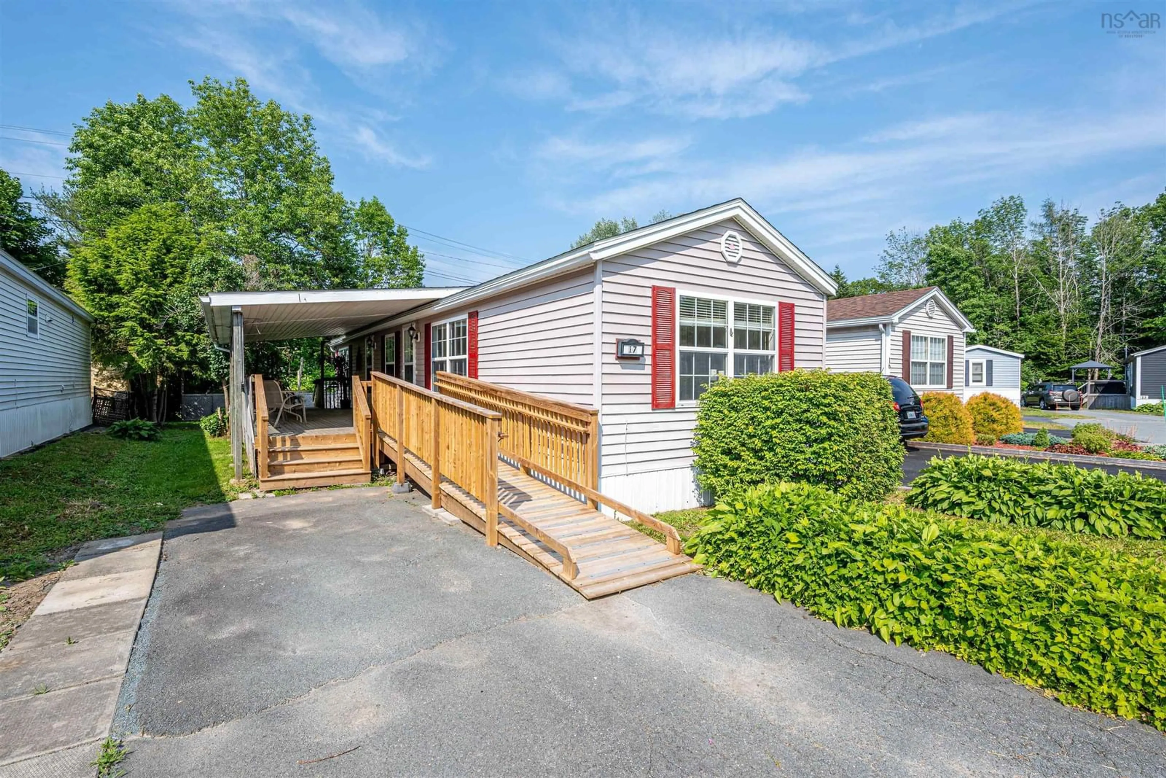 Home with vinyl exterior material, street for 17 Lynn Crt, Lower Sackville Nova Scotia B4C 2K5