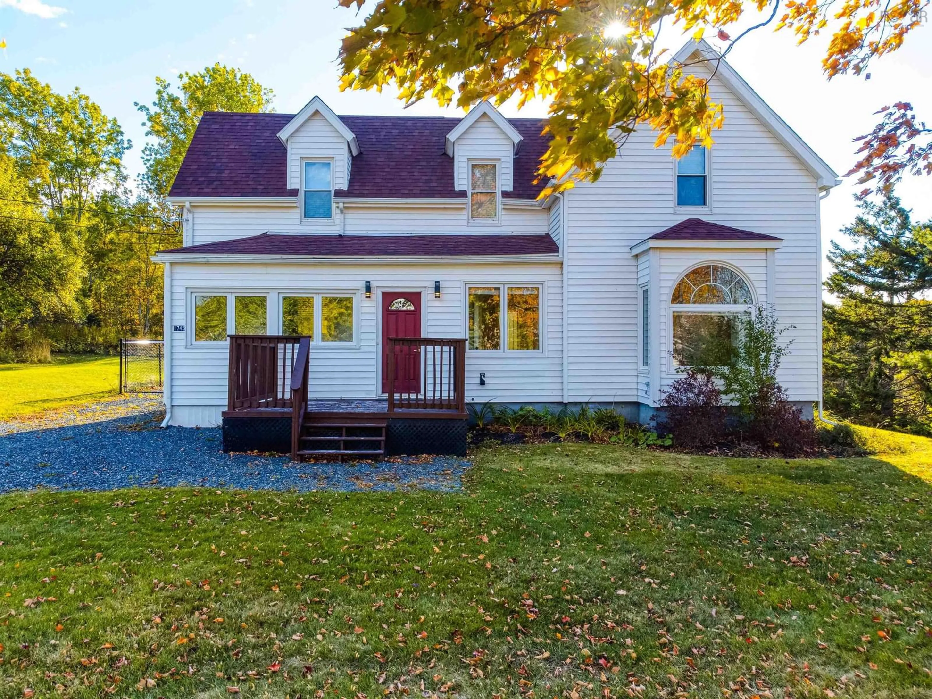 Home with vinyl exterior material, street for 1745 Victoria St, Westville Nova Scotia B0K 2A0