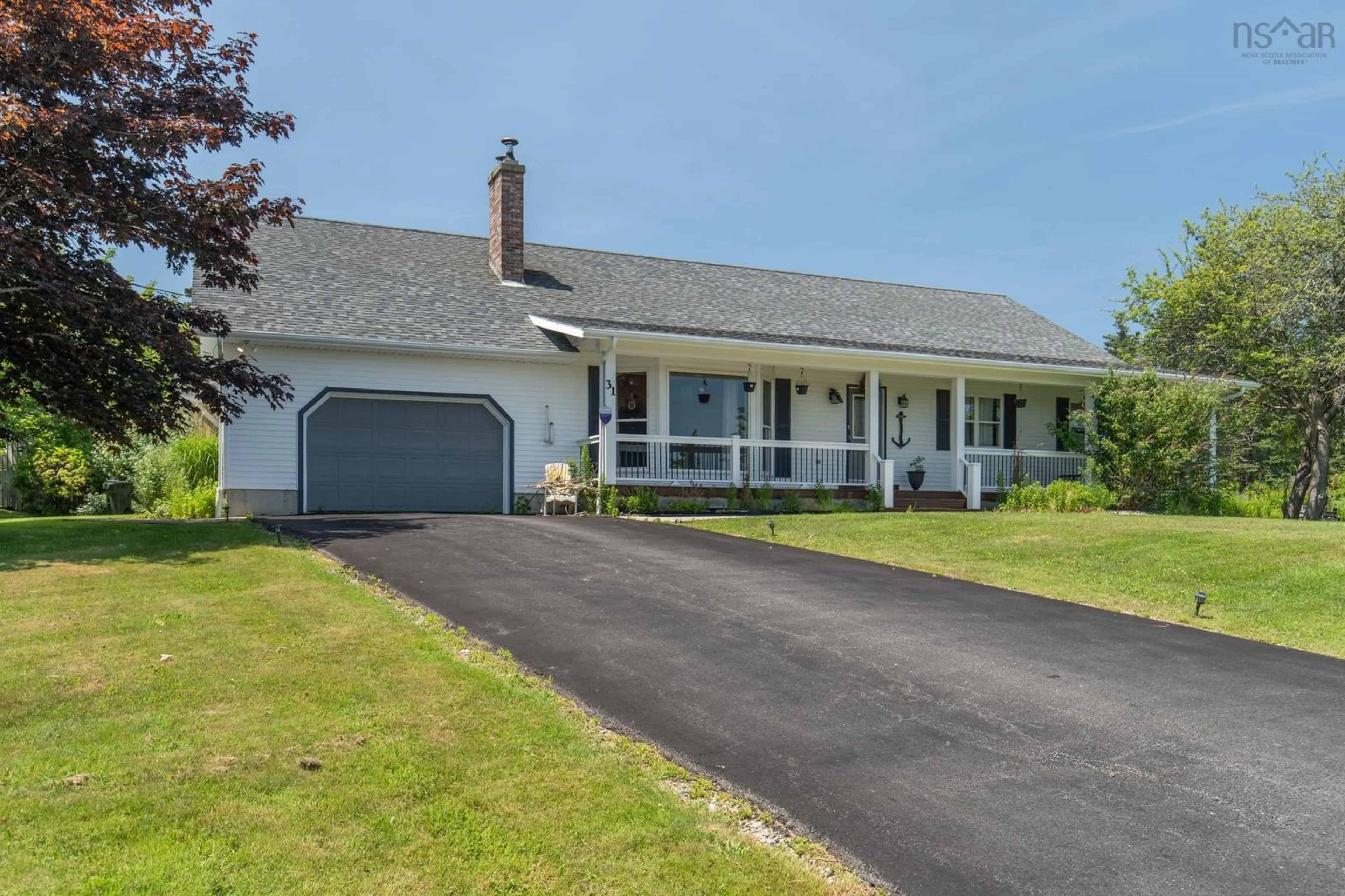 Home with vinyl exterior material, street for 31 Maple Dr, Brooklyn Nova Scotia B5A 4T4