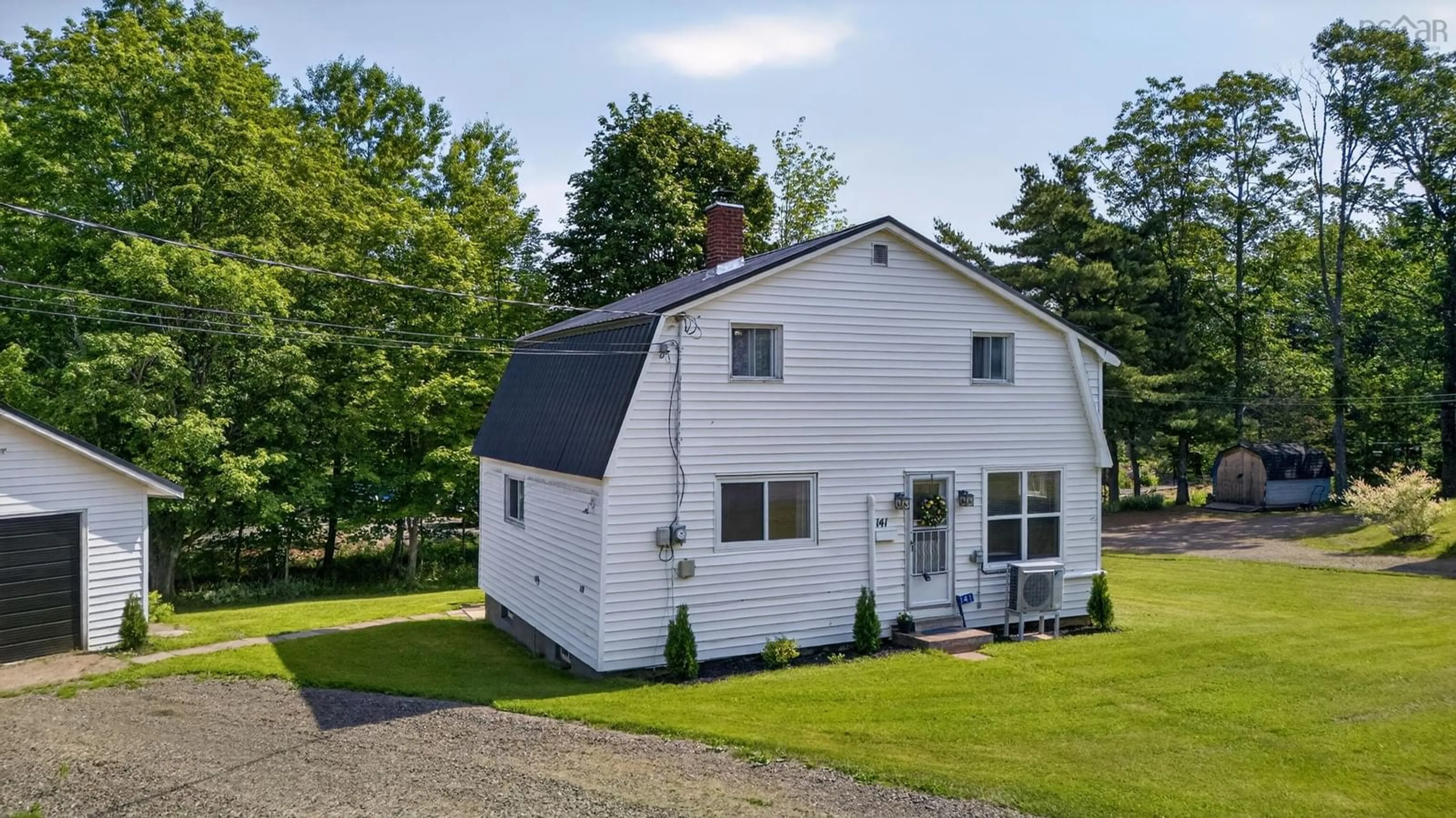 A pic from outside/outdoor area/front of a property/back of a property/a pic from drone, unknown for 141 Harmony Rd, Salmon River Nova Scotia B2N 4X9