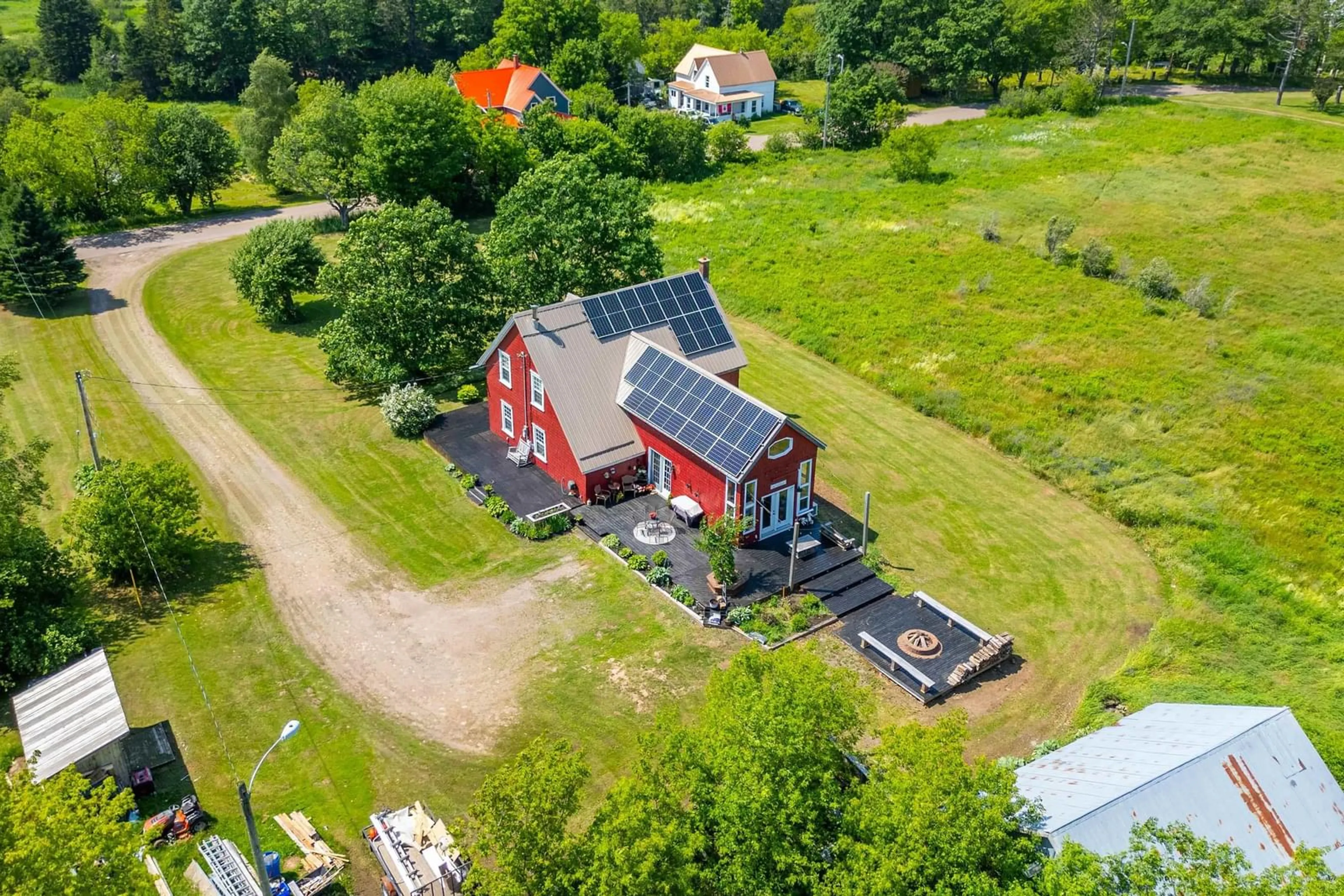 A pic from outside/outdoor area/front of a property/back of a property/a pic from drone, building for 2600 Barronsfield Road, River Hebert Nova Scotia B0L 1G0