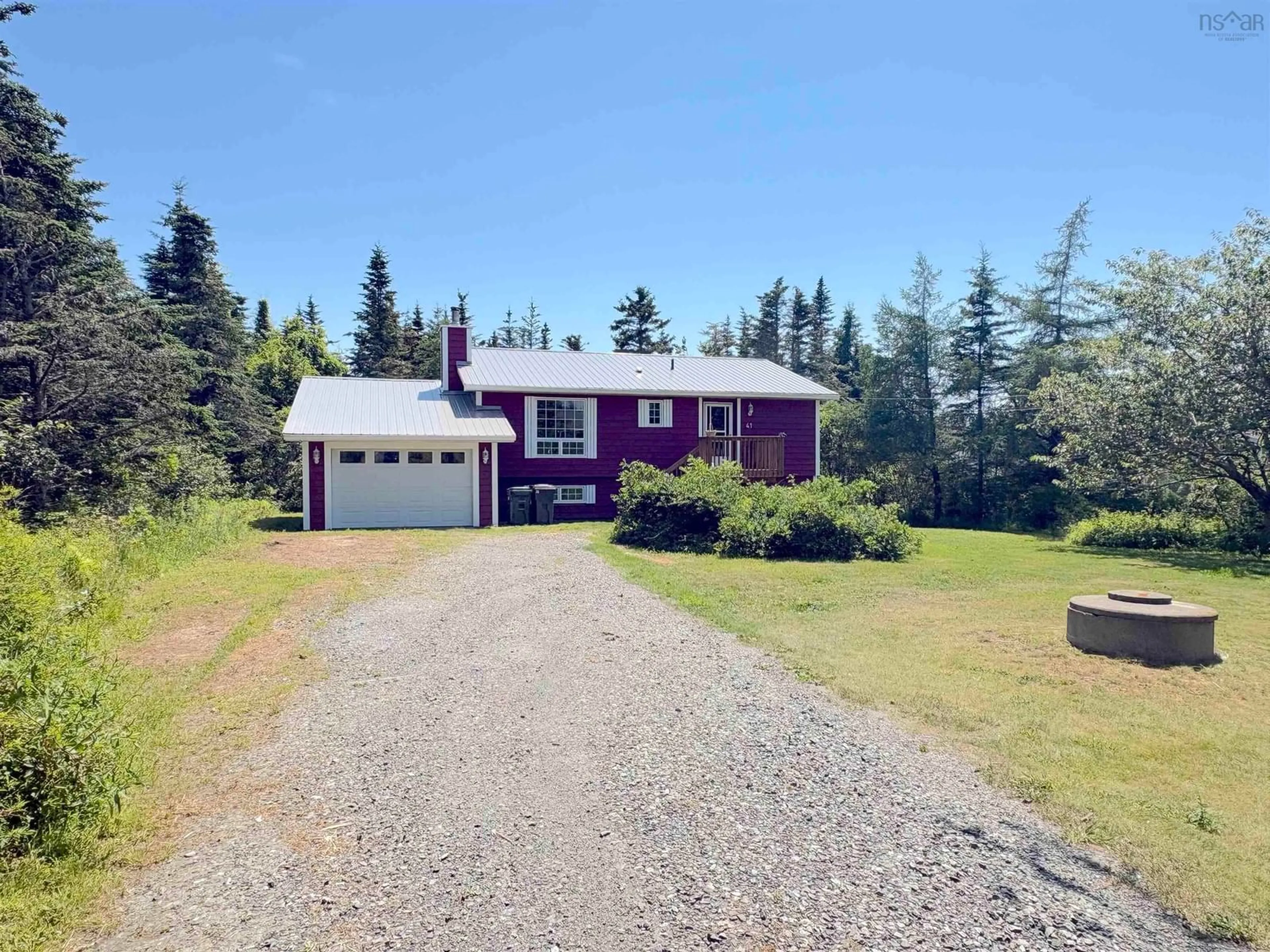 A pic from outside/outdoor area/front of a property/back of a property/a pic from drone, street for 41 Abbotts Harbour, Middle West Pubnico Nova Scotia B0W 2S0