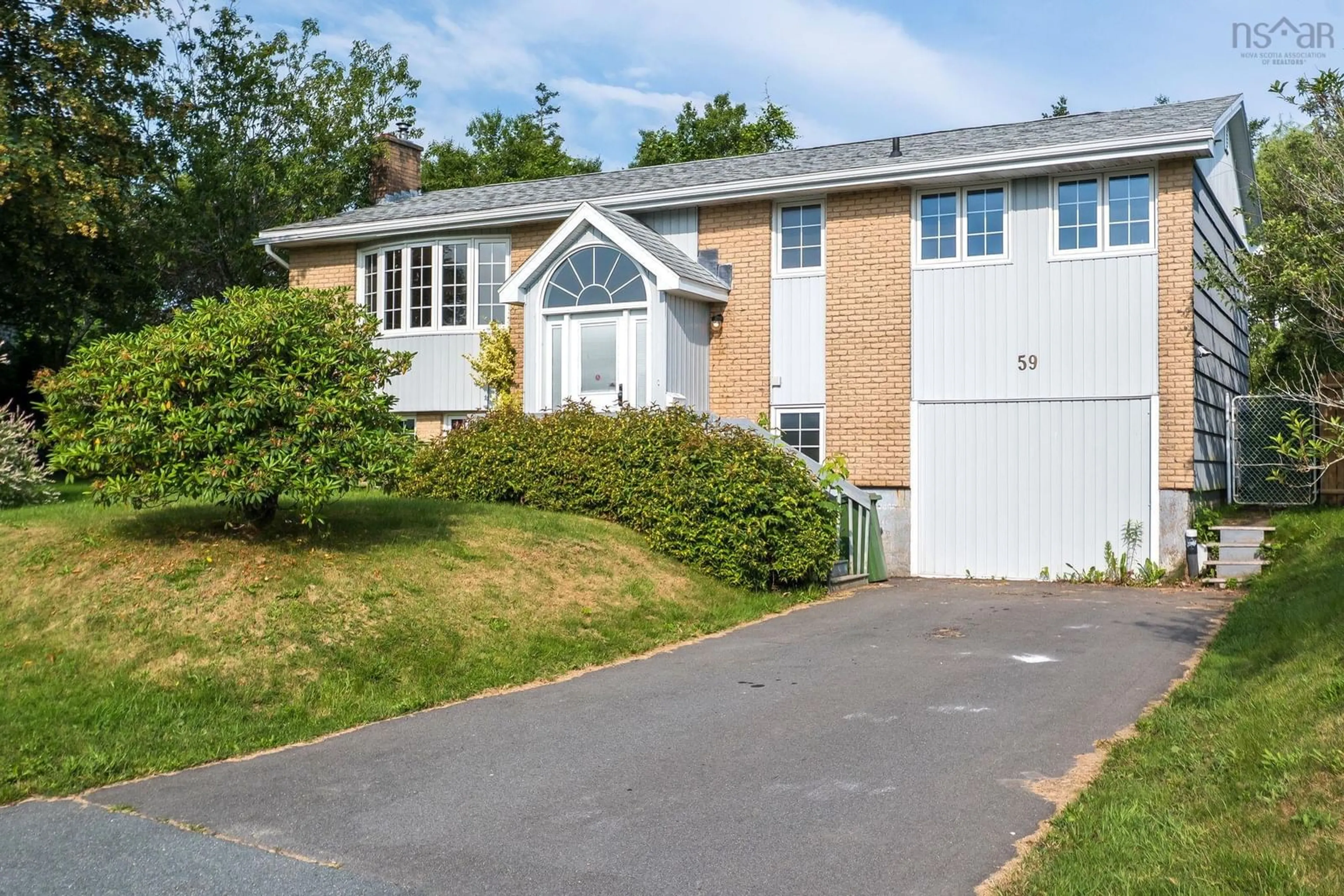 Home with vinyl exterior material, street for 59 Hollyoake Lane, Dartmouth Nova Scotia B2V 1L6