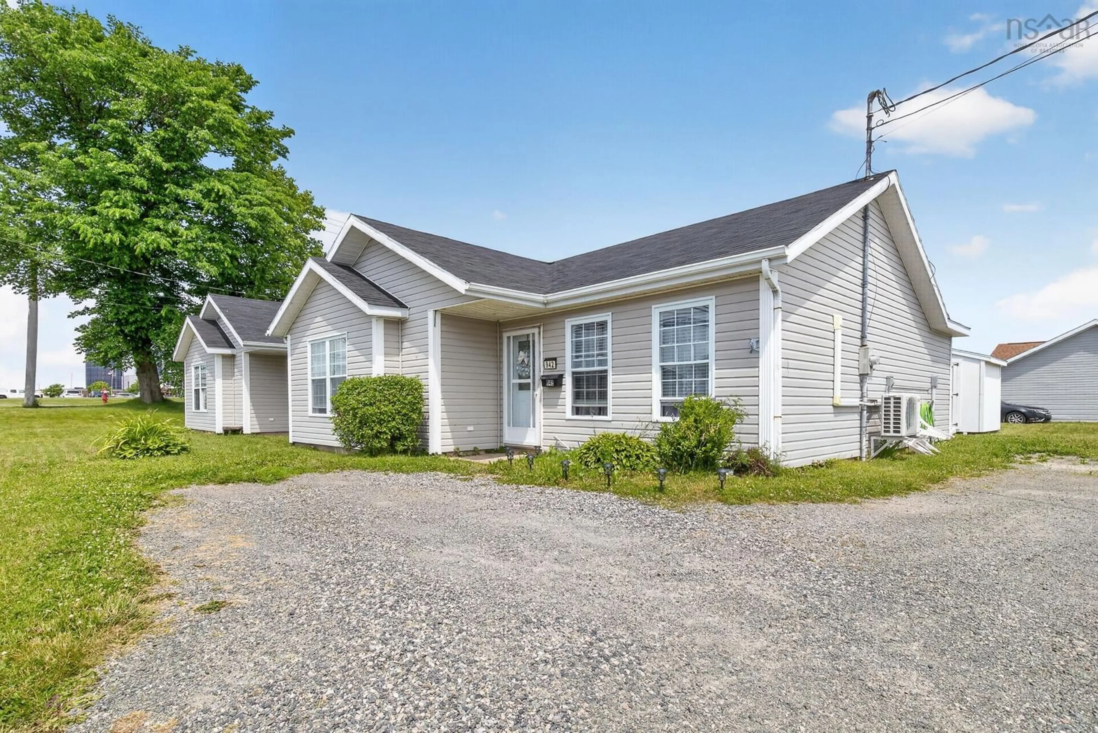 Home with vinyl exterior material, street for 942/944 Main St, Glace Bay Nova Scotia B1A 4Z5