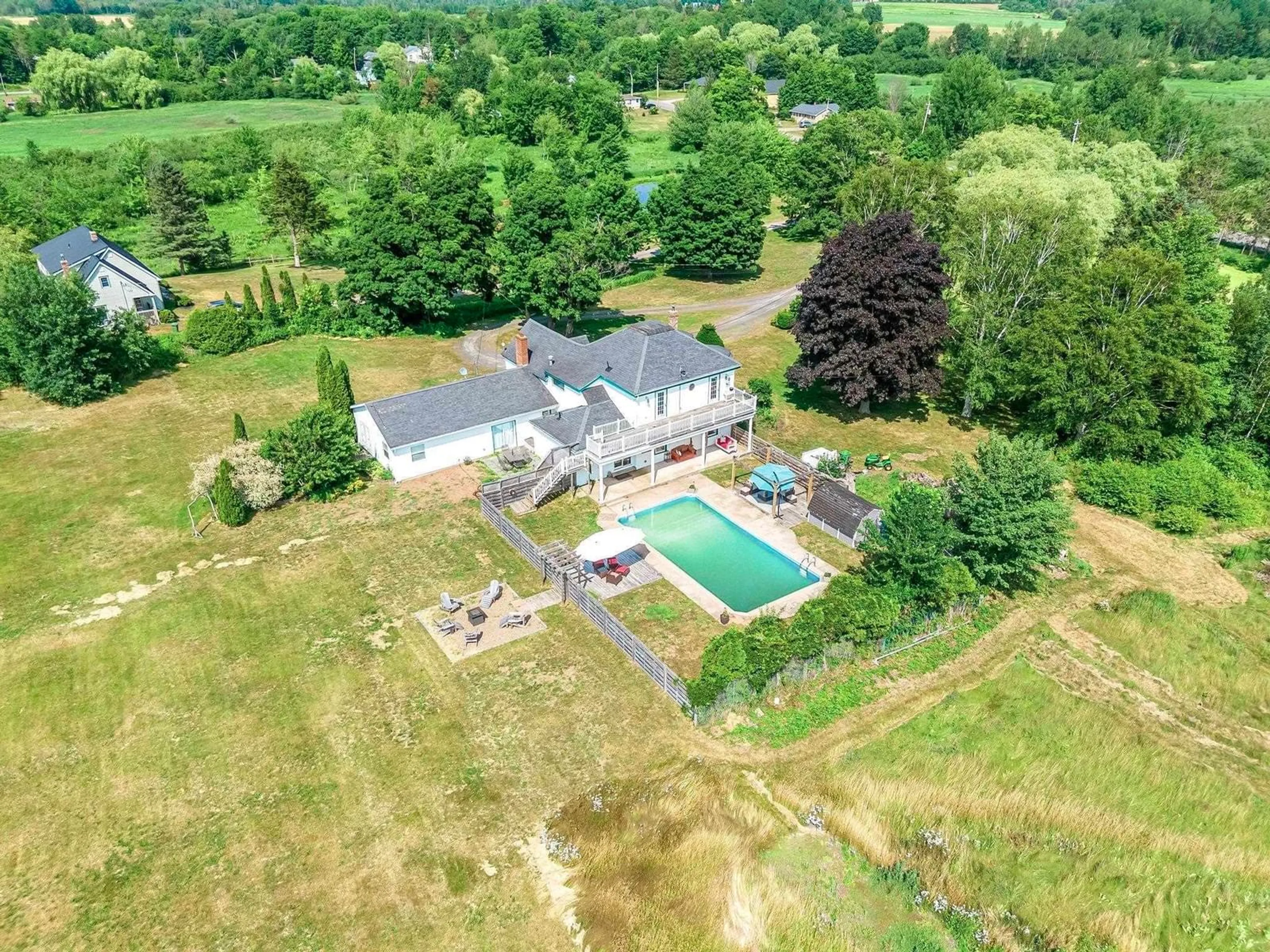 A pic from outside/outdoor area/front of a property/back of a property/a pic from drone, water/lake/river/ocean view for 8843 Highway 221 Hwy, Sheffield Mills Nova Scotia B0P 1H0